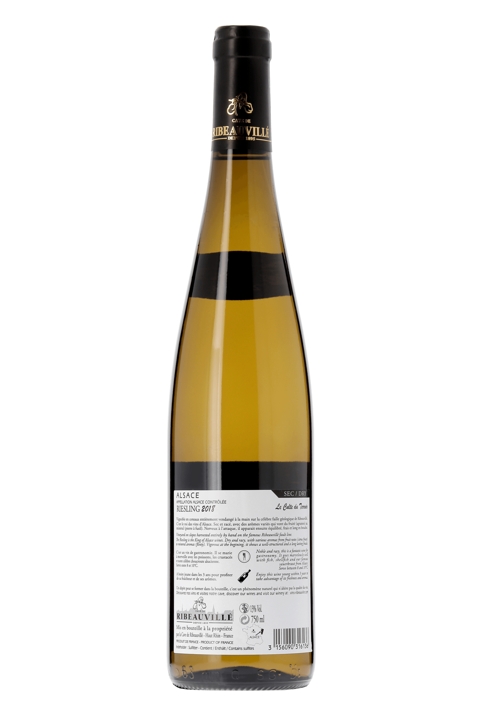 Champagne Blanc de Blancs Cave de Ribeauvillé 2018 - frontbs