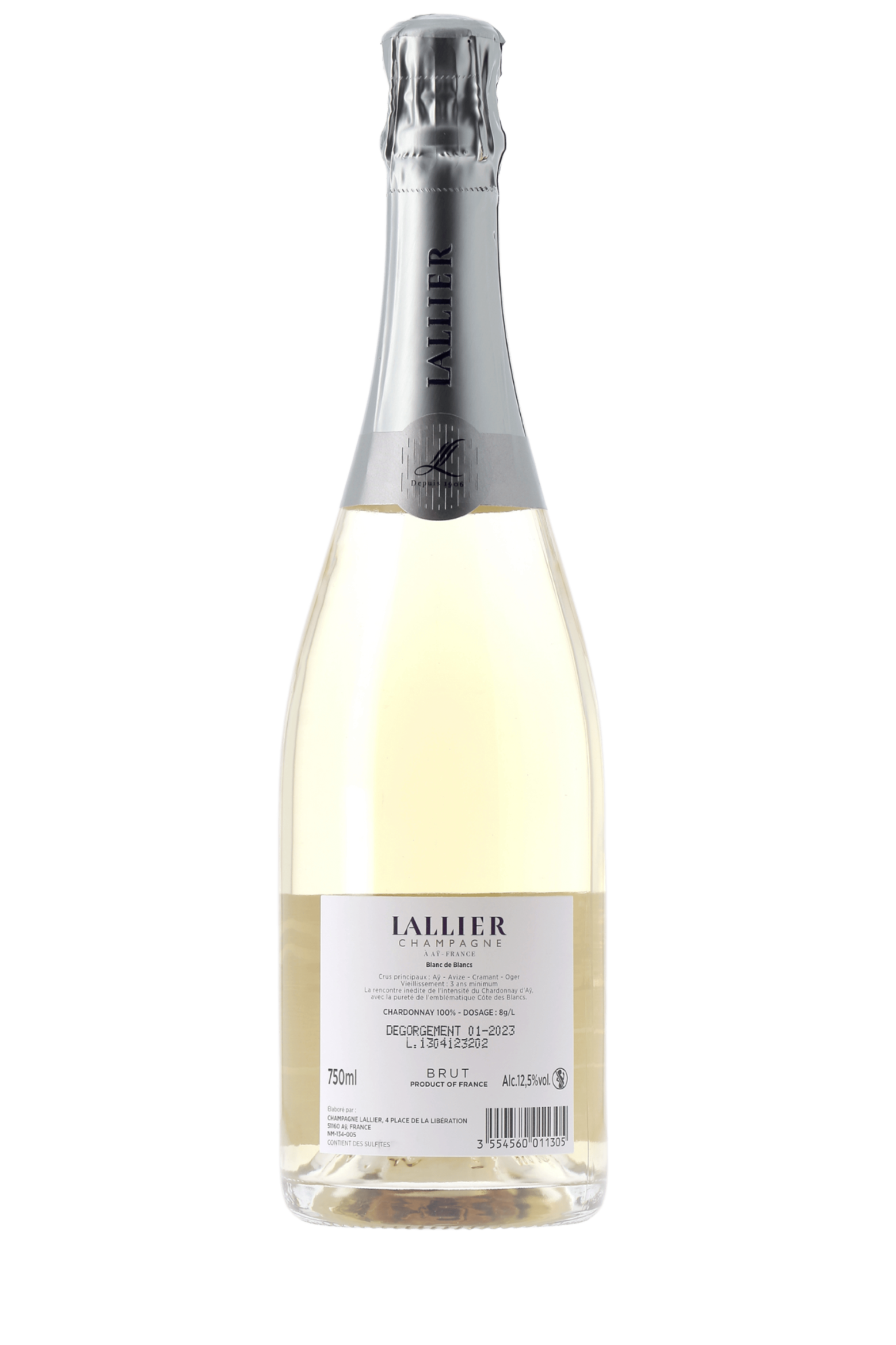 Champagne Blanc de Blancs Champagne Lallier NM - frontbs