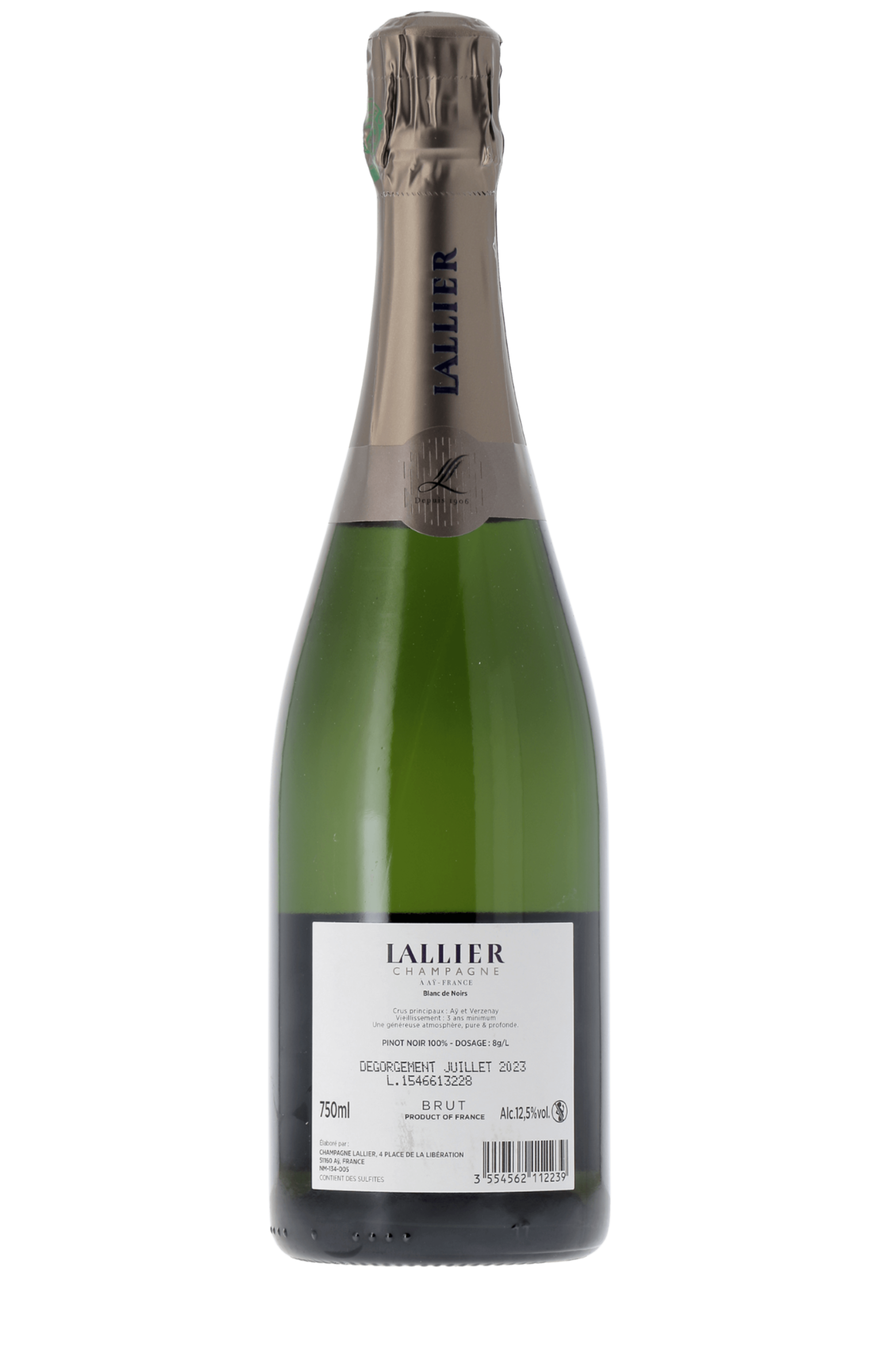 Champagne Blanc de Noirs Champagne Lallier NM - frontbs