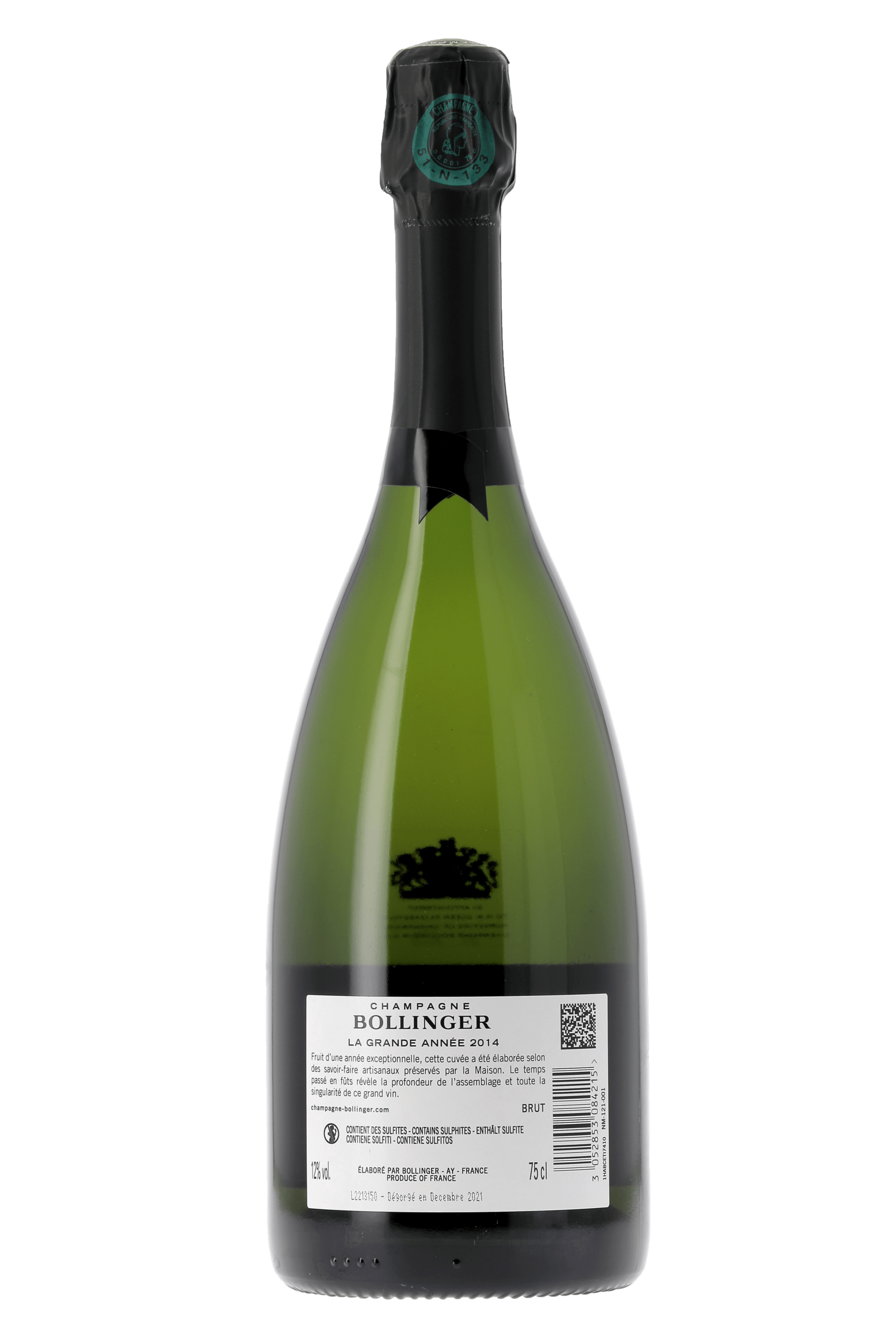 Champagne La Grande Année Champagne Bollinger 2014 - frontbs