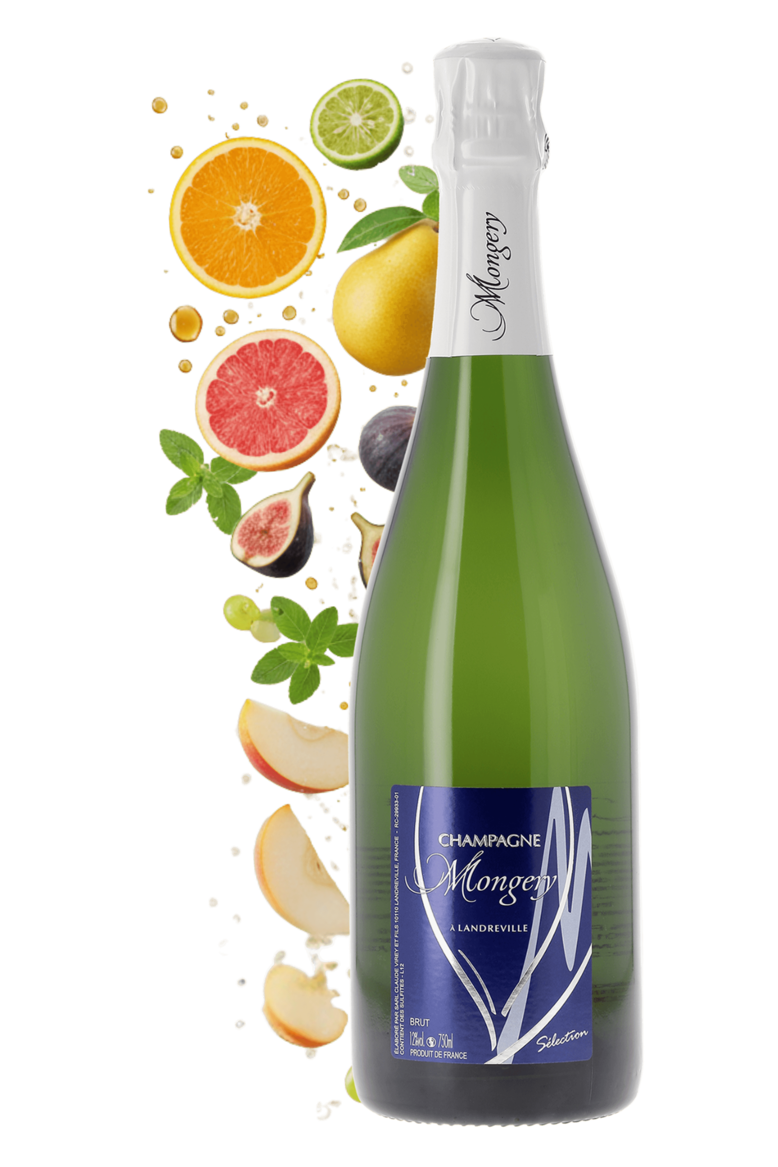 Champagne Sélection Brut Champagne Mongery NM - frontbs