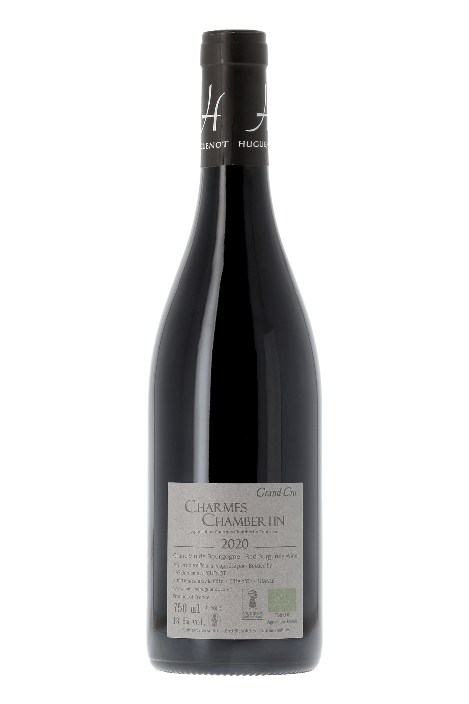 Charmes-Chambertin Grand Cru Domaine Huguenot 2020 - frontbs