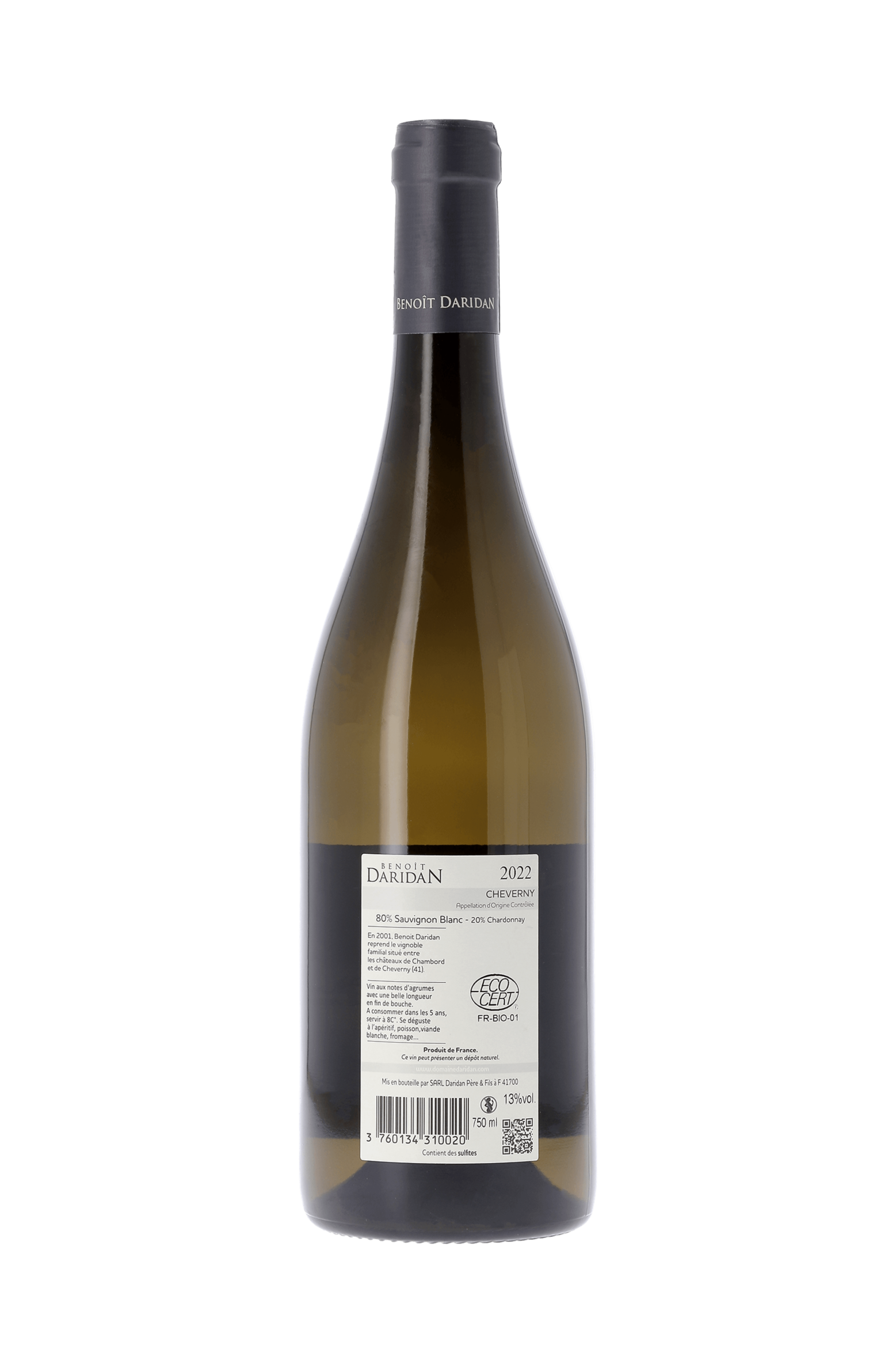 Cheverny Tradition Domaine Daridan 2022 - frontbs