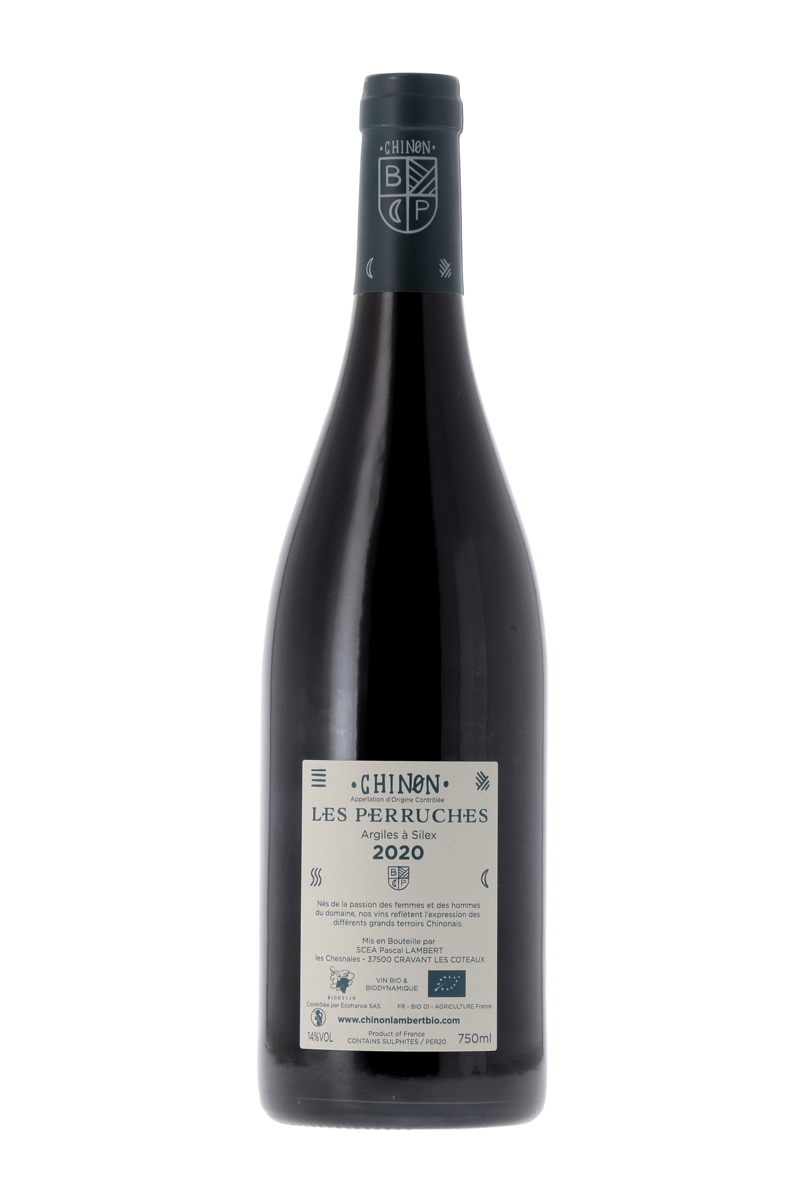 Chinon Les Perruches Domaine Lambert 2020 - frontbs