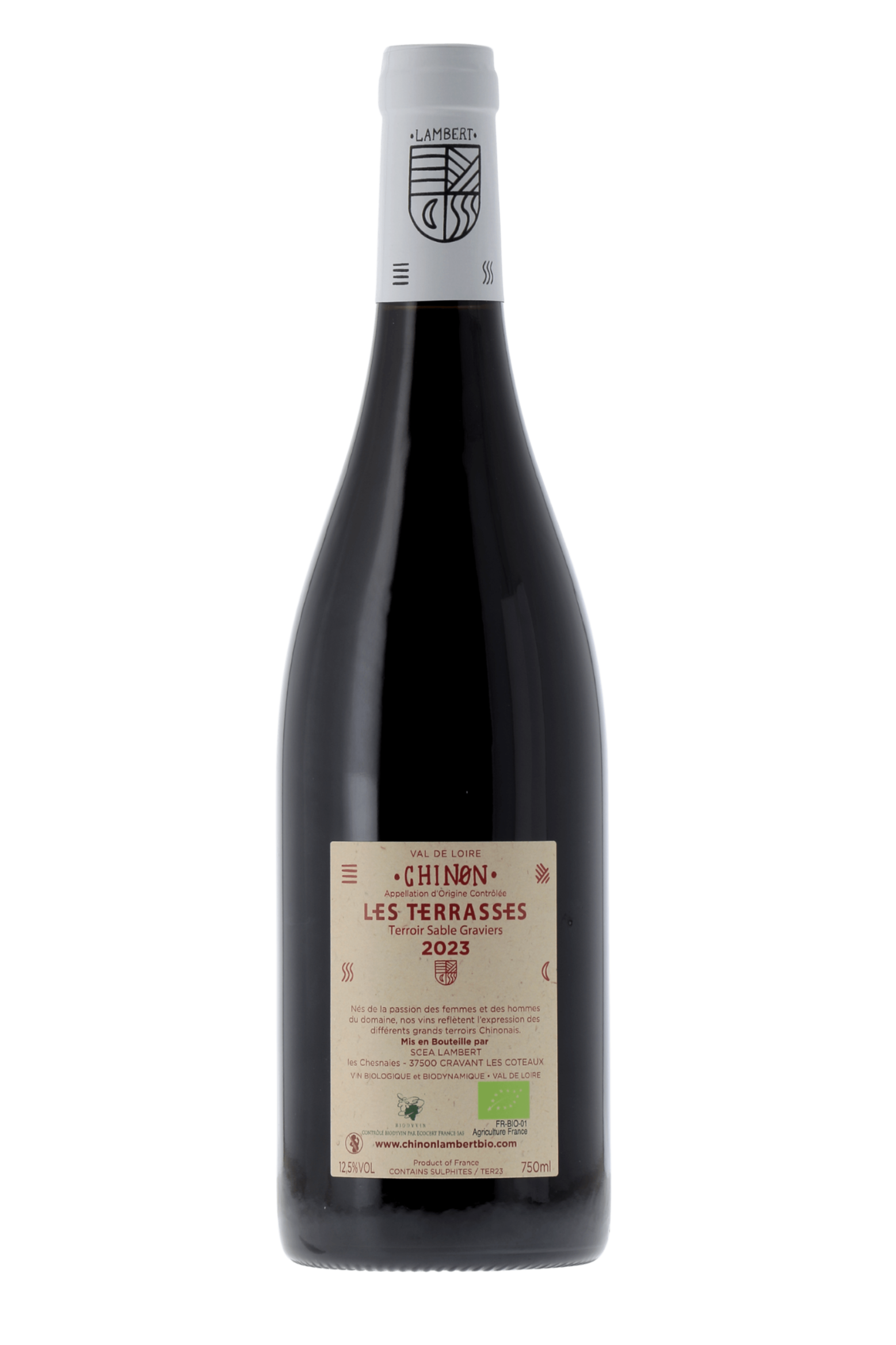 Chinon Les Terrasses Domaine Lambert 2023 - frontbs