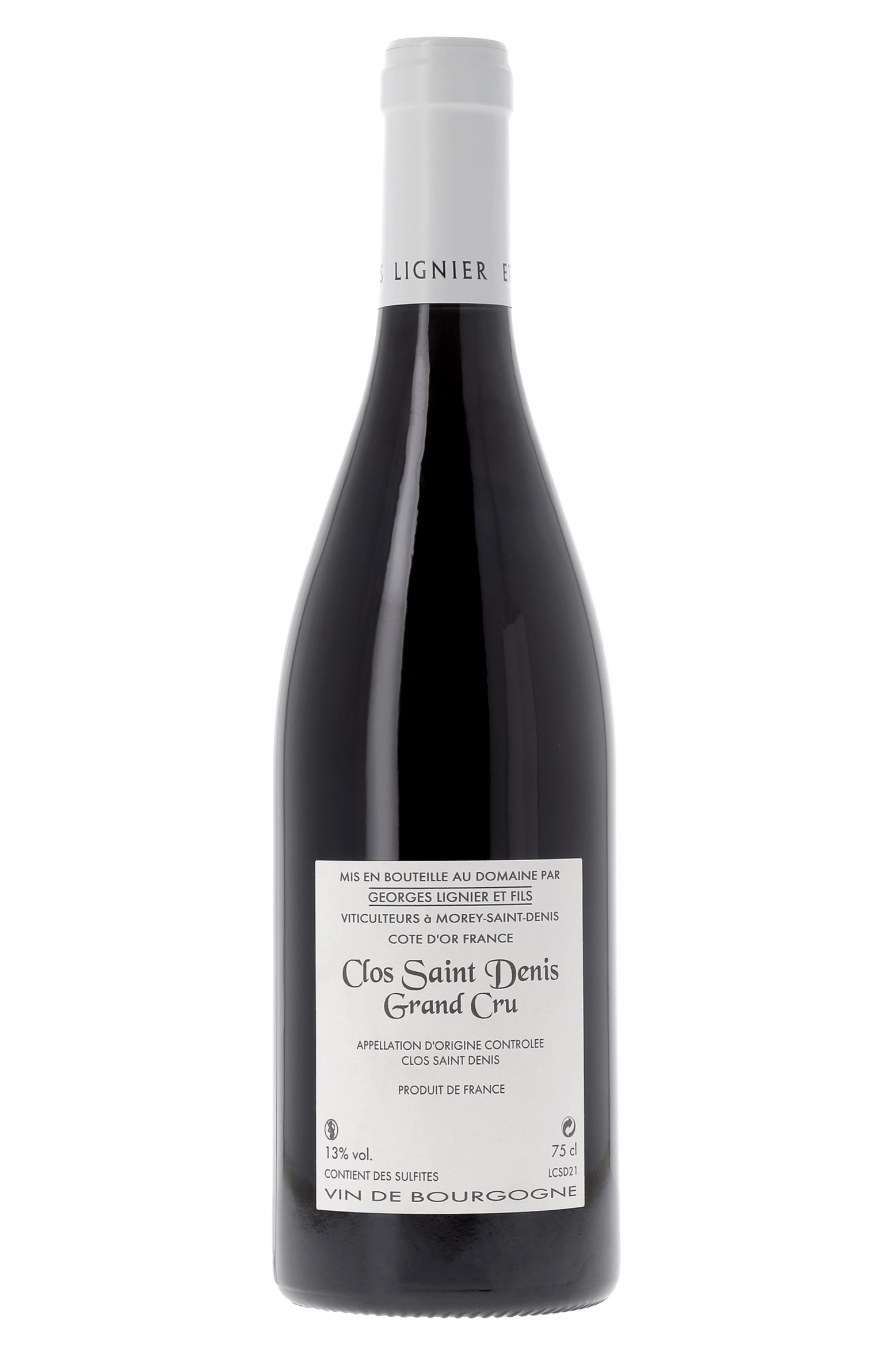 Clos Saint-Denis Grand Cru Domaine Georges Lignier & Fils 2021 - frontbs