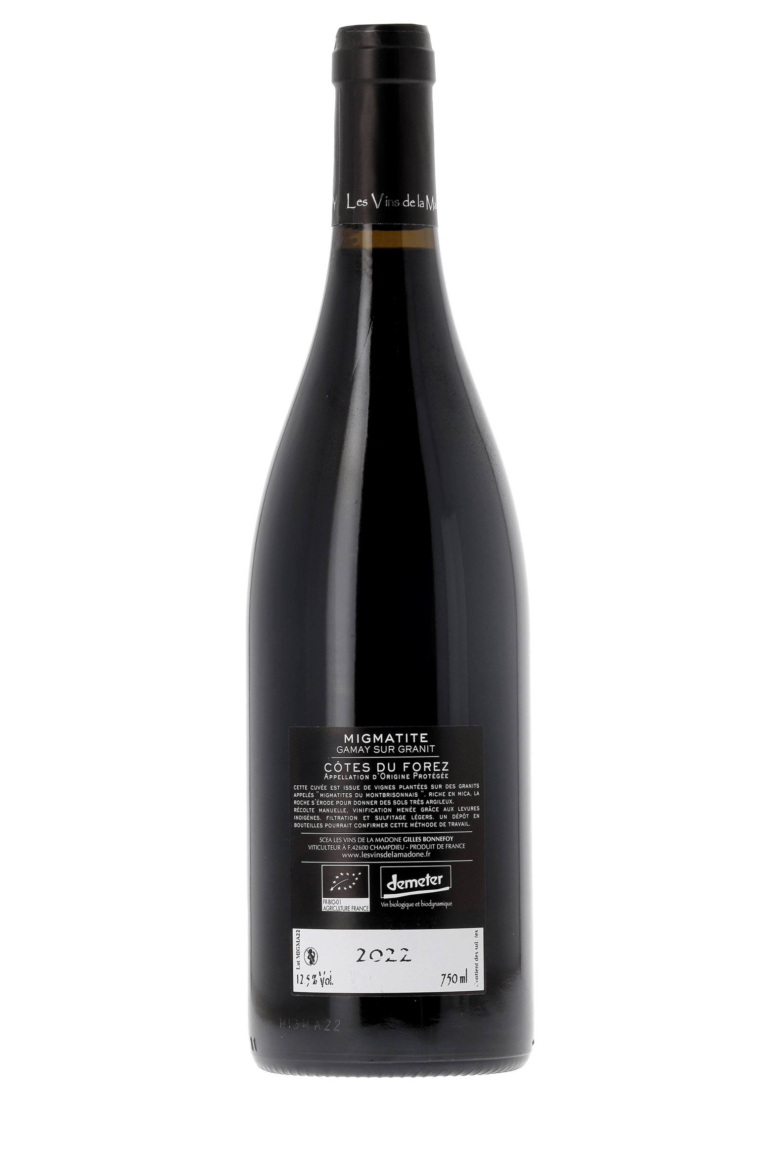 Côtes du Forez Migmatite Les Vins de la Madone 2022 - frontbs