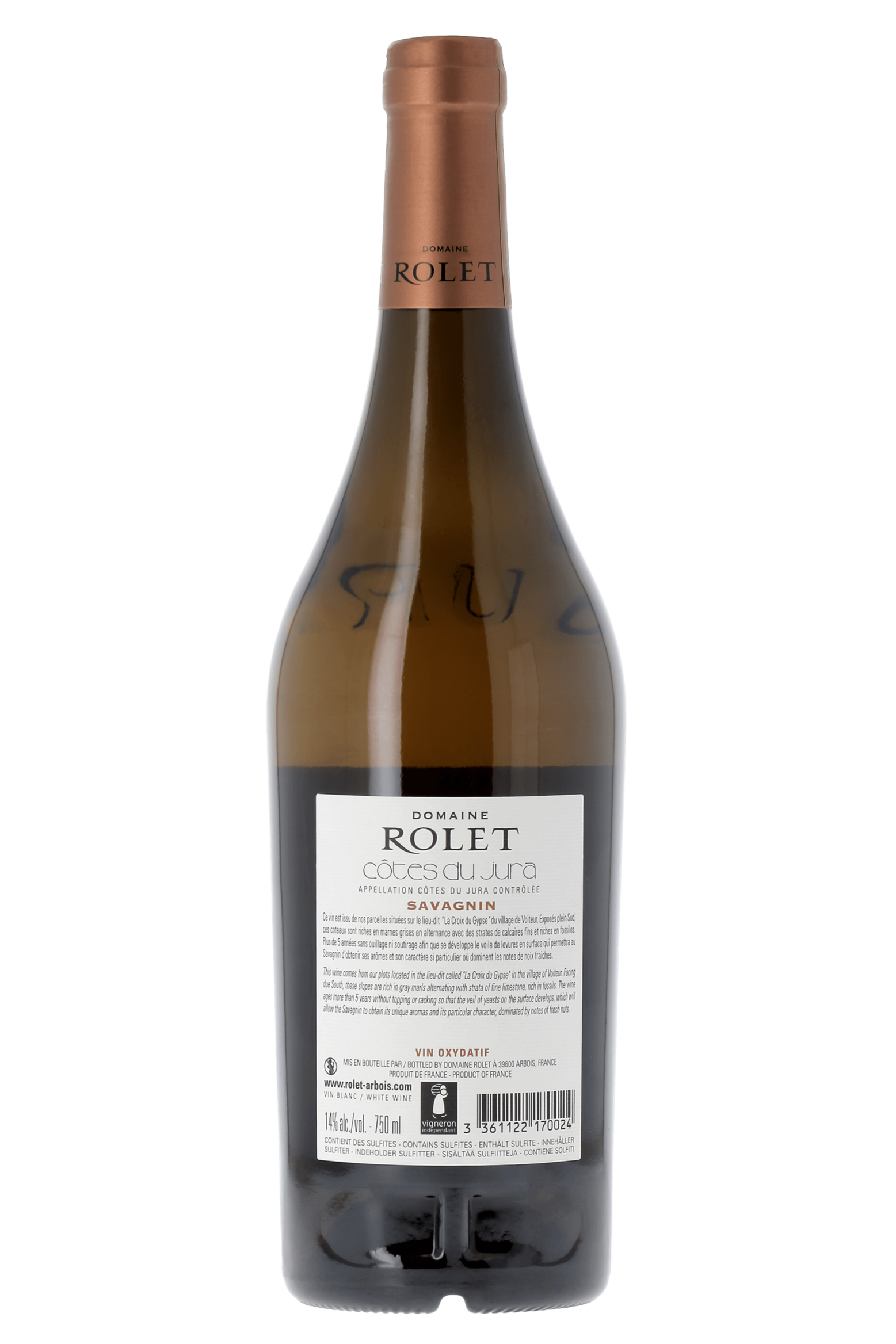 Côtes du Jura Savagnin Domaine Rolet 2015 - frontbs