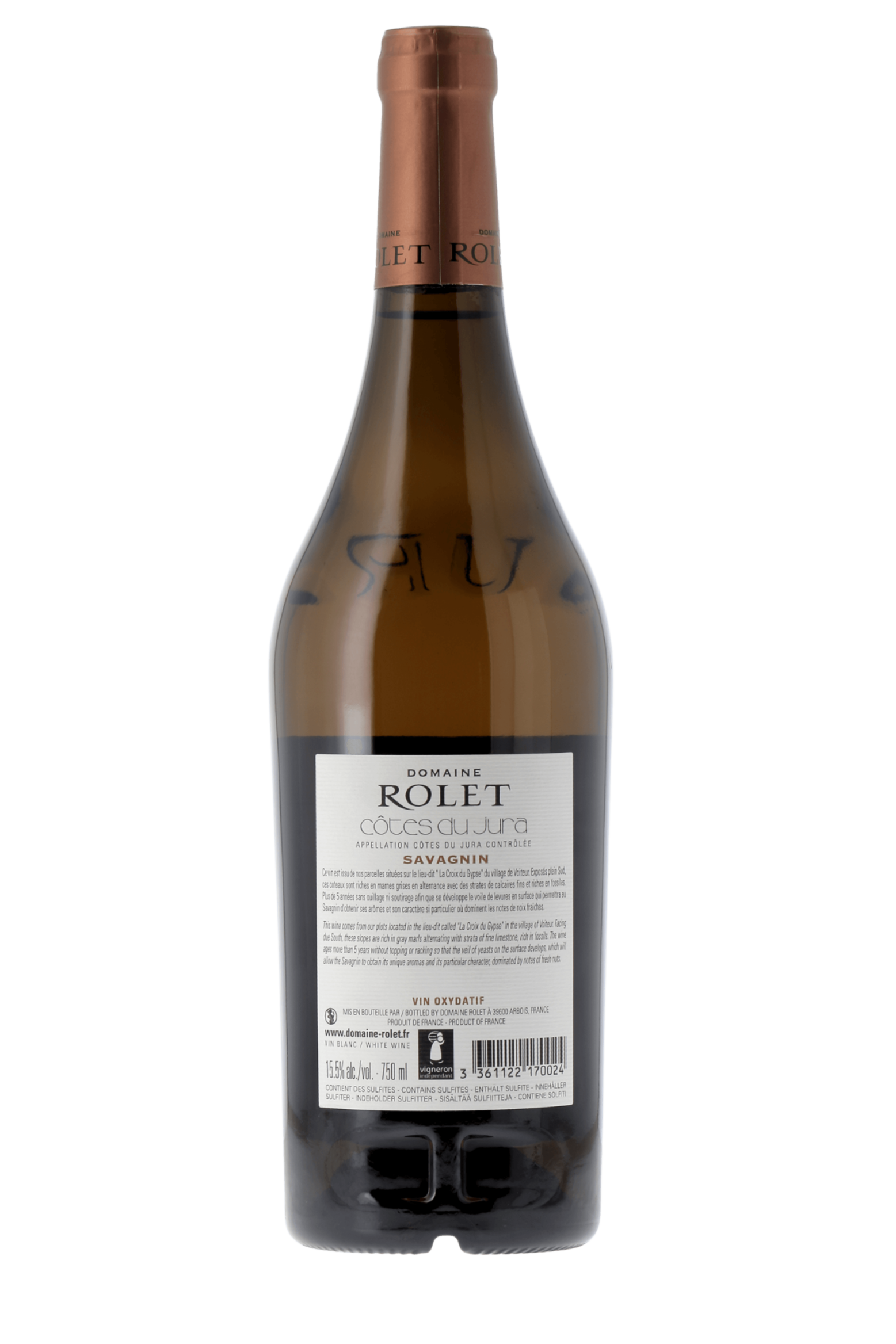 Côtes du Jura Savagnin Domaine Rolet 2018 - frontbs