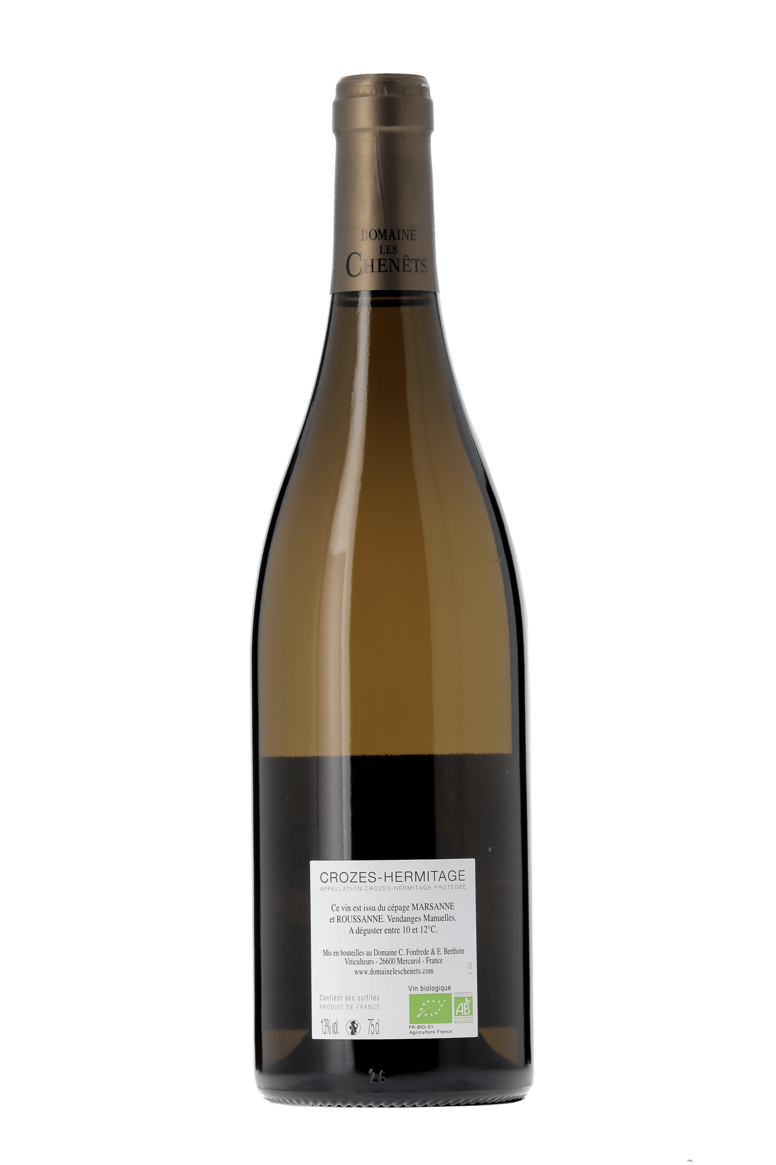 Crozes-Hermitage Domaine les Chenêts 2018 - frontbs