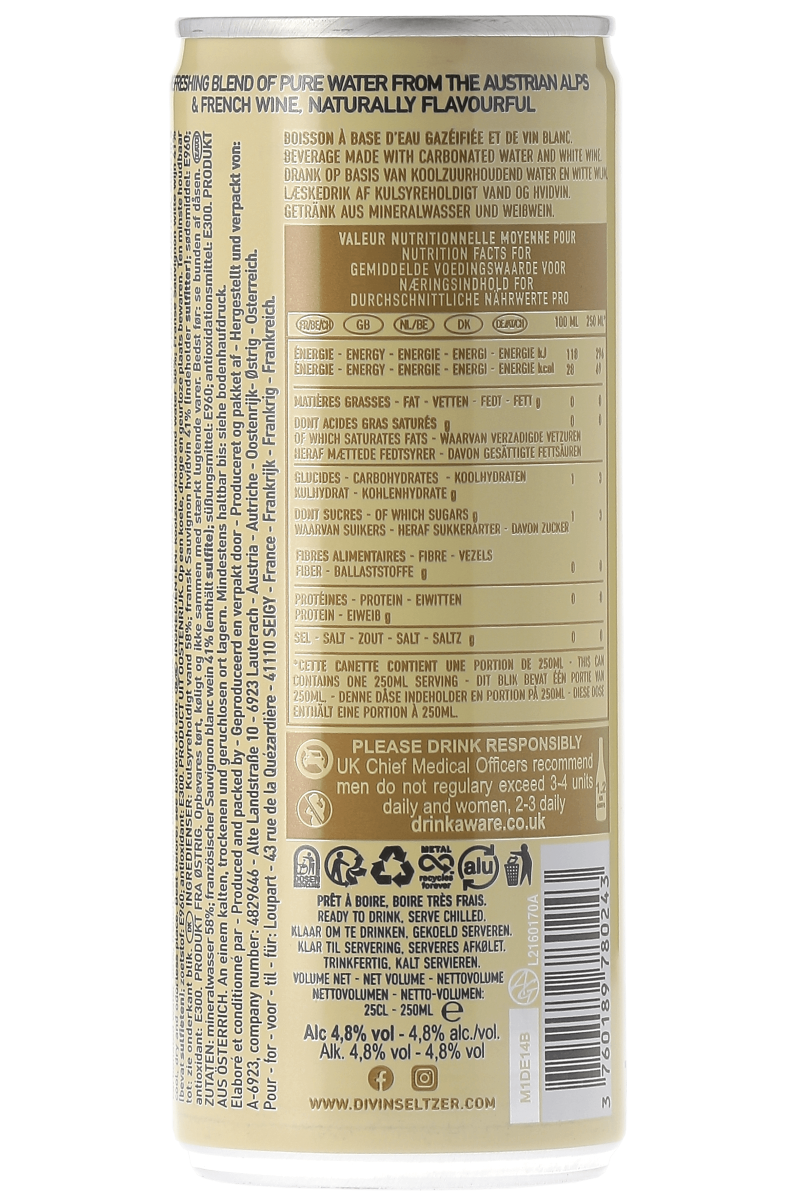 Divin à base de IGP Loire Sauvignon blanc - frontbs