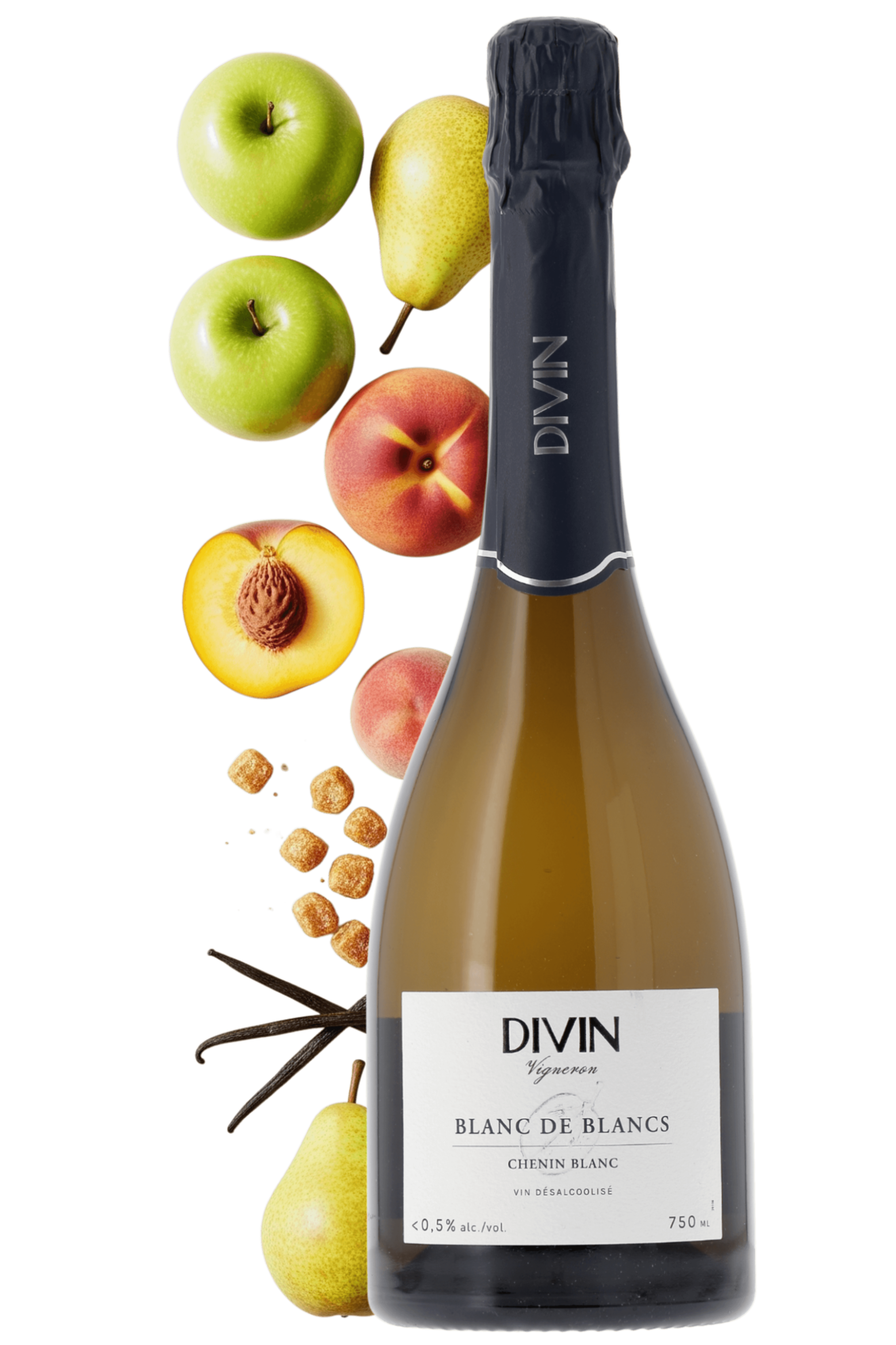 Divin Vigneron Blanc de Blancs Chenin Divin NM - frontbs