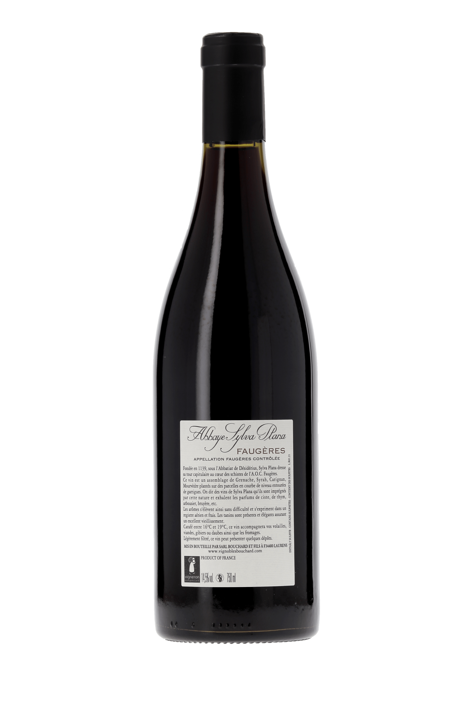 Faugères La Closeraie Abbaye Sylva Plana 2021 - frontbs