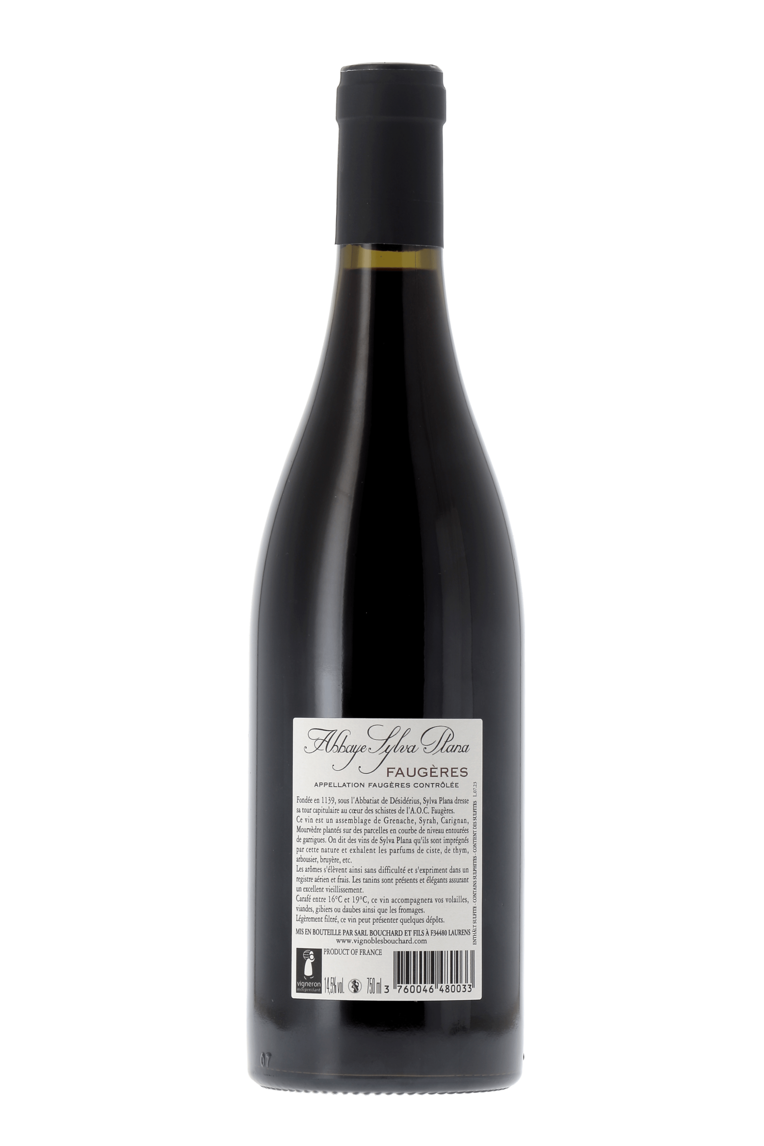 Faugères La Closeraie Abbaye Sylva Plana 2022 - frontbs