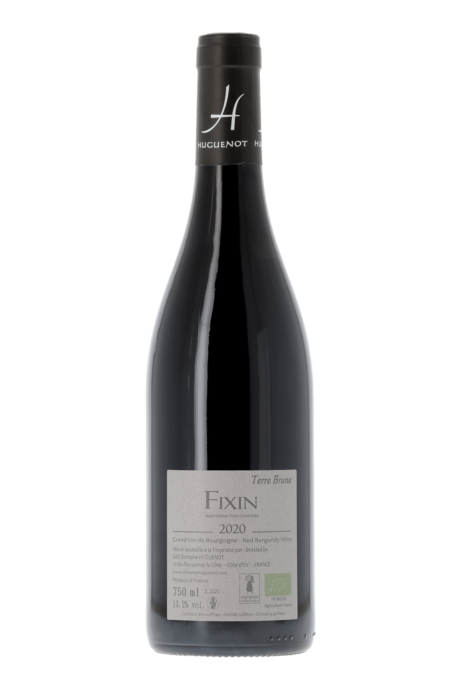 Fixin Terre Brune Domaine Huguenot 2020 - frontbs