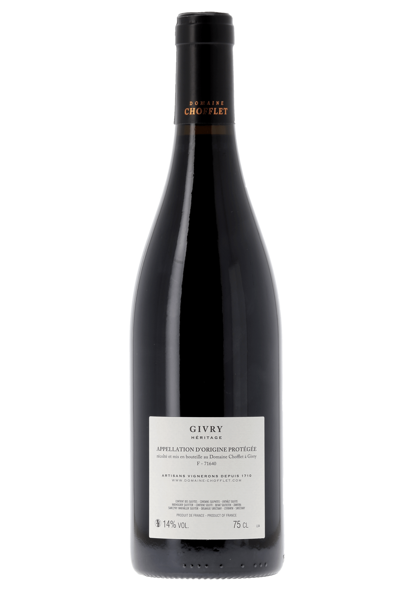 Givry Héritage Domaine Chofflet 2020 - frontbs