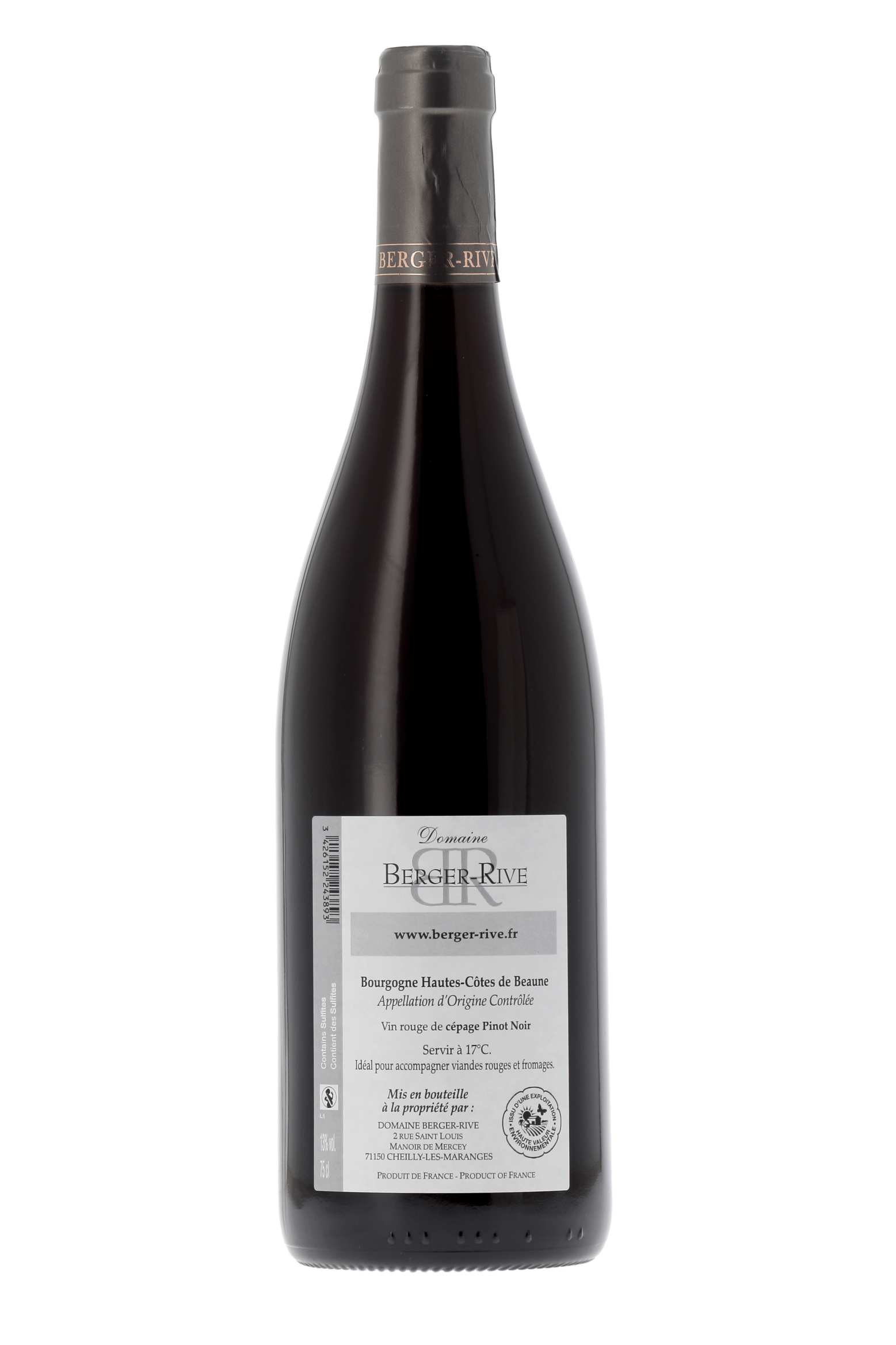 Hautes-Côtes de Beaune Domaine Berger-Rive 2022 - frontbs