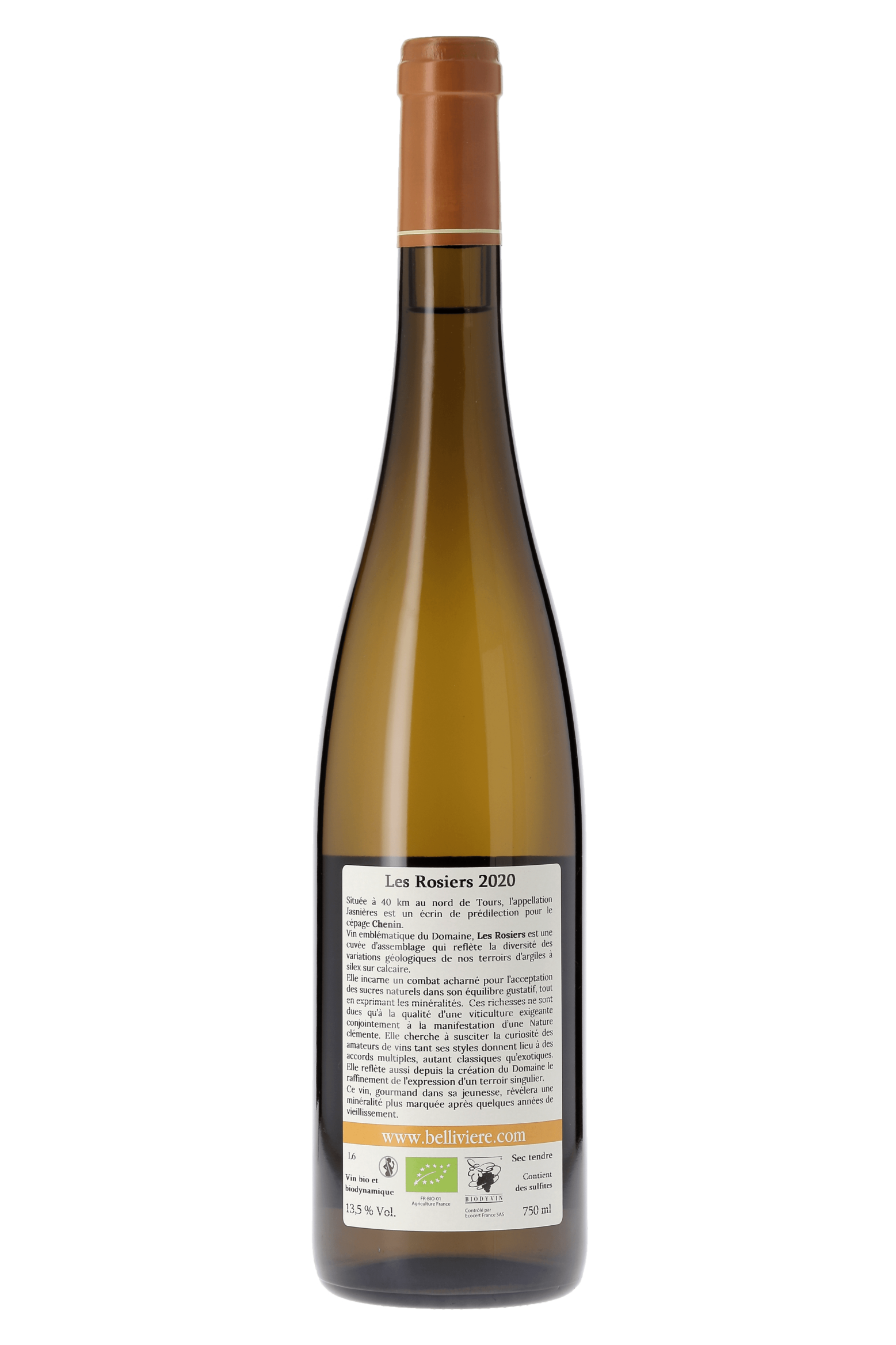 Jasnières Les Rosiers Domaine de Bellivière 2020 - frontbs