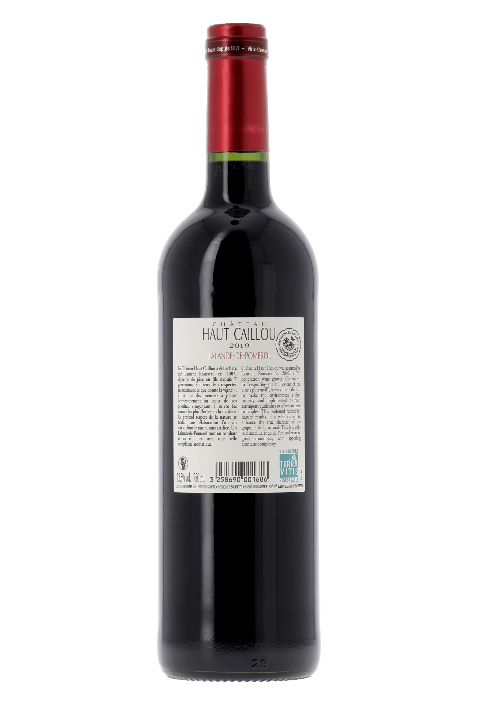 Lalande-de-Pomerol Château Haut Caillou 2019 - frontbs