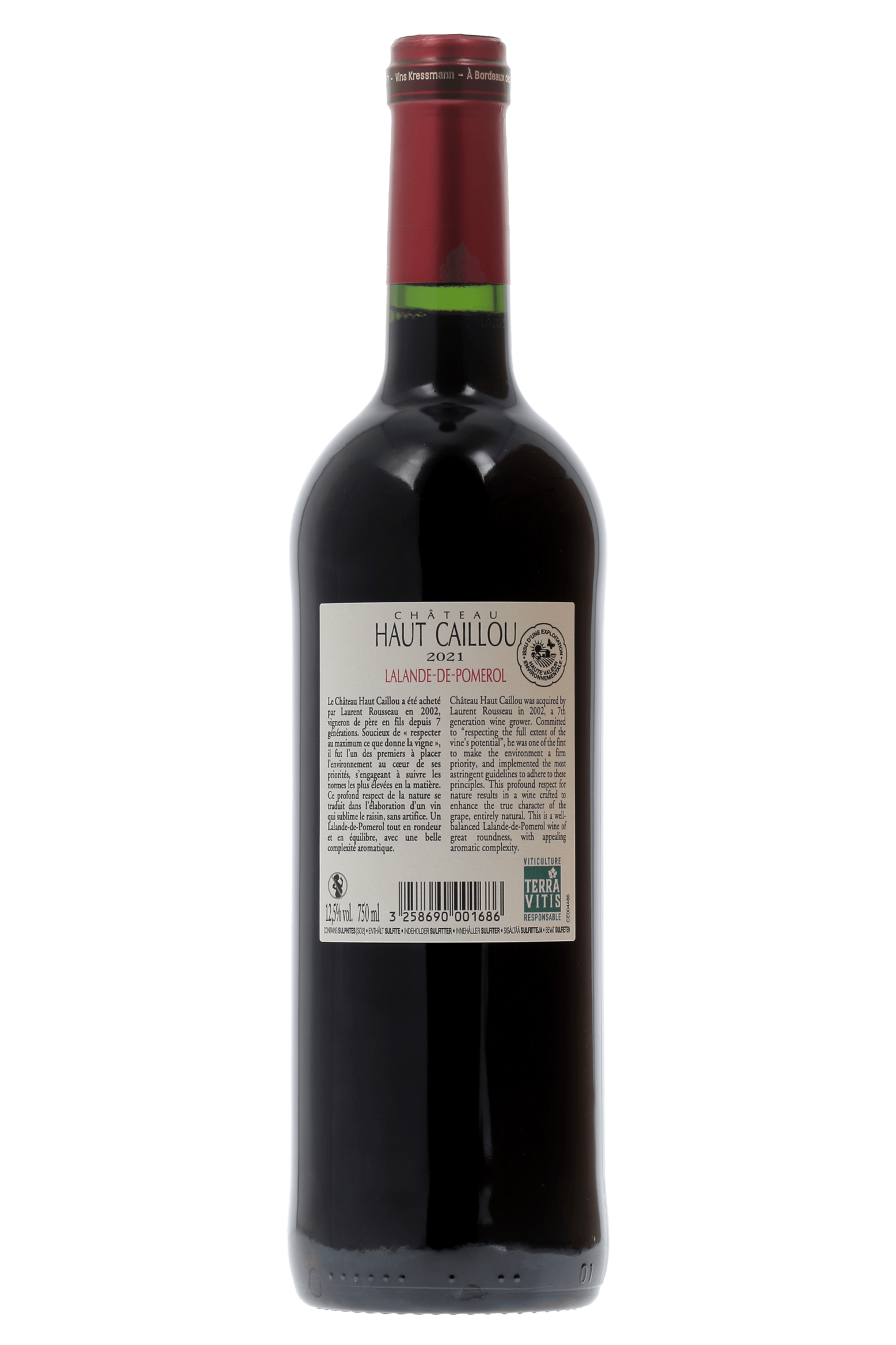 Lalande-de-Pomerol Château Haut Caillou 2021 - frontbs