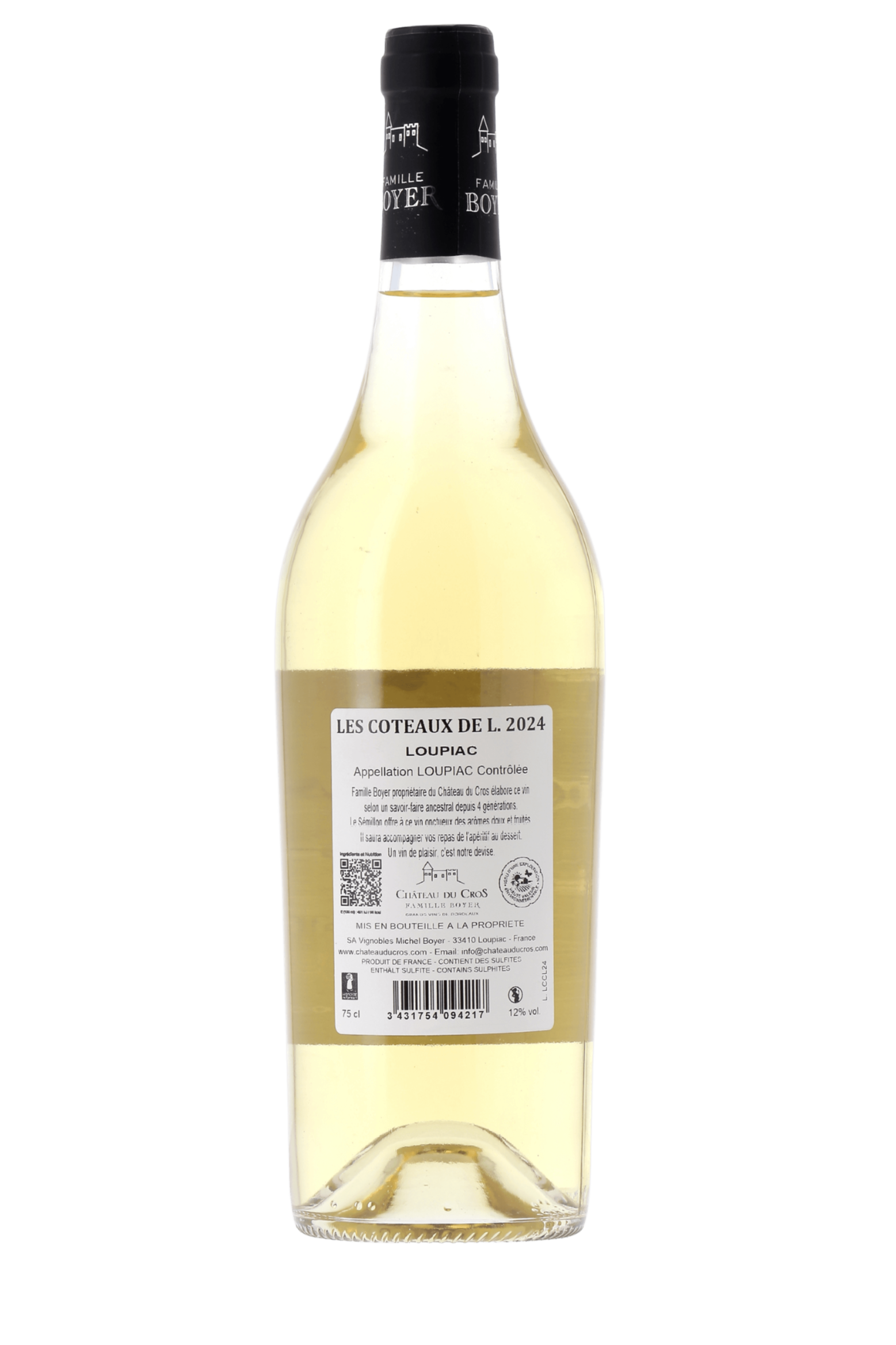 Loupiac Les Coteaux de L. Château du Cros 2024 - frontbs