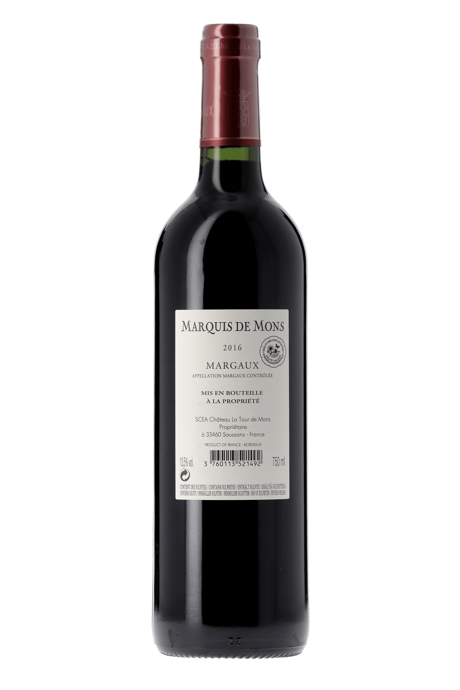 Margaux Marquis de Mons 2016 - frontbs