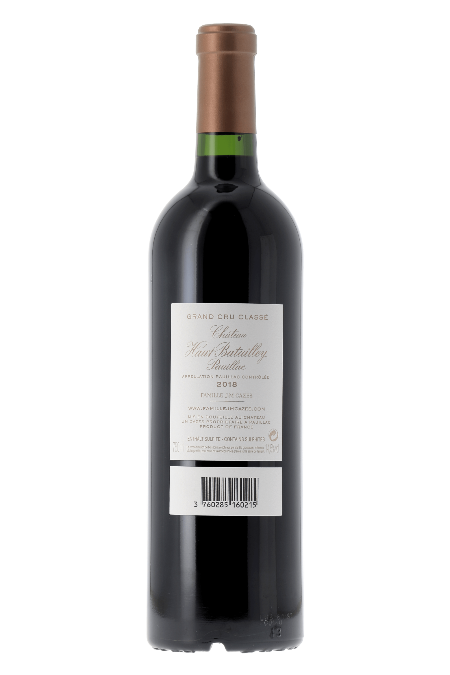Pauillac Cuvée Verso Château Haut-Batailley 2018 - frontbs