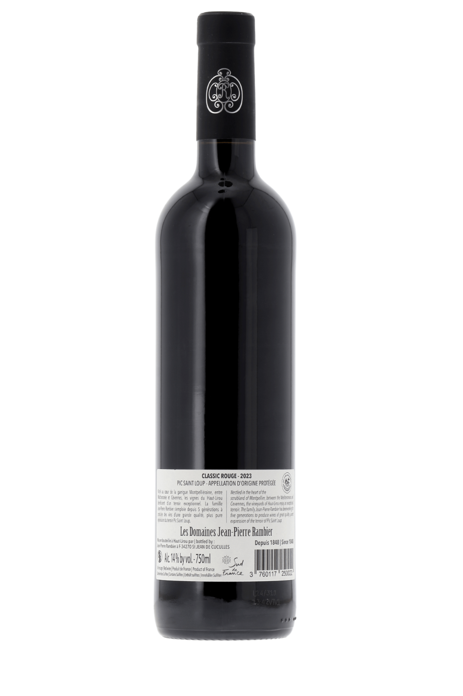 Pic Saint-Loup Classic Domaine Haut-Lirou 2023 - frontbs