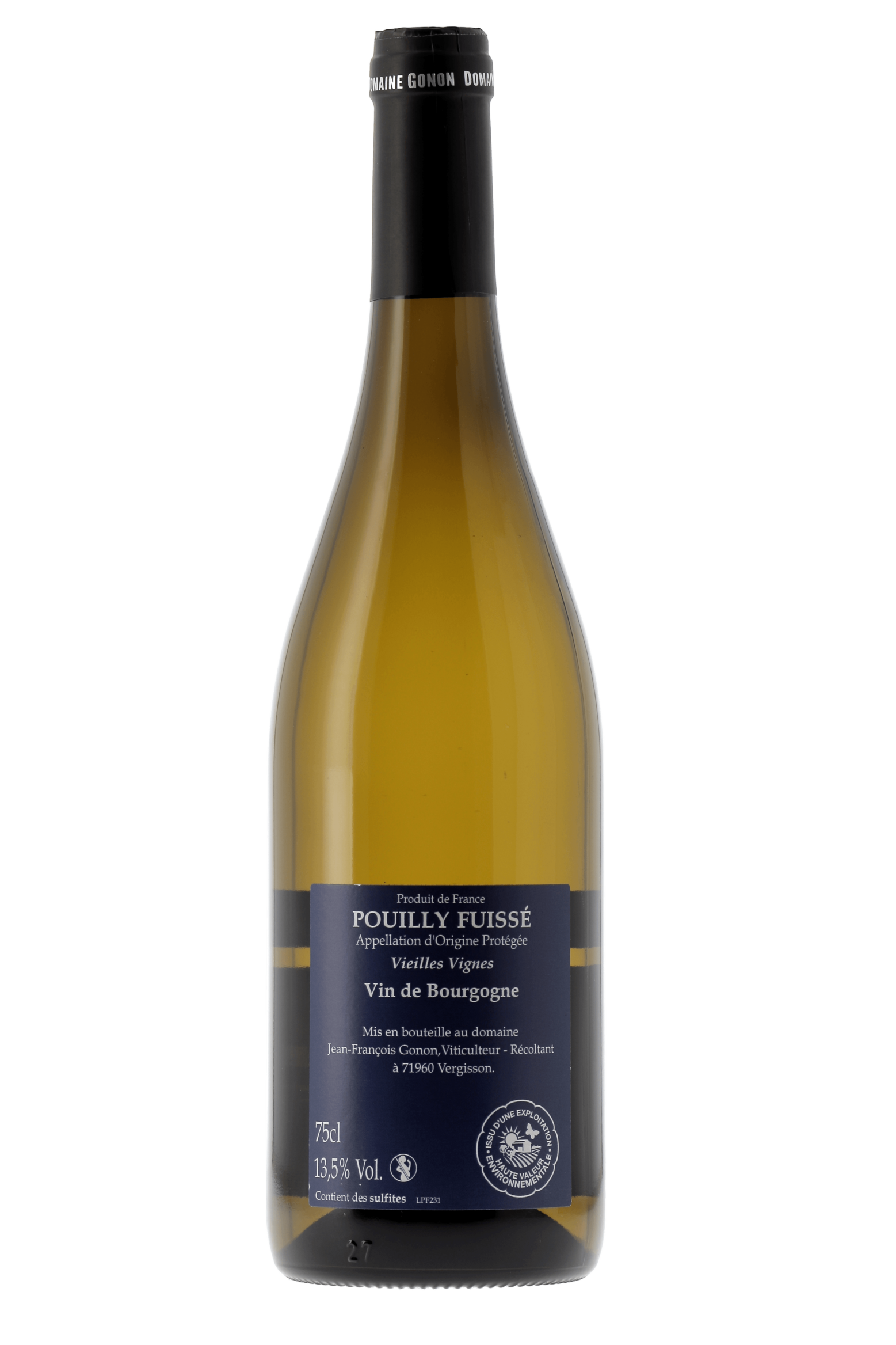 Pouilly-Fuissé Vieilles Vignes Domaine Gonon 2023 - frontbs