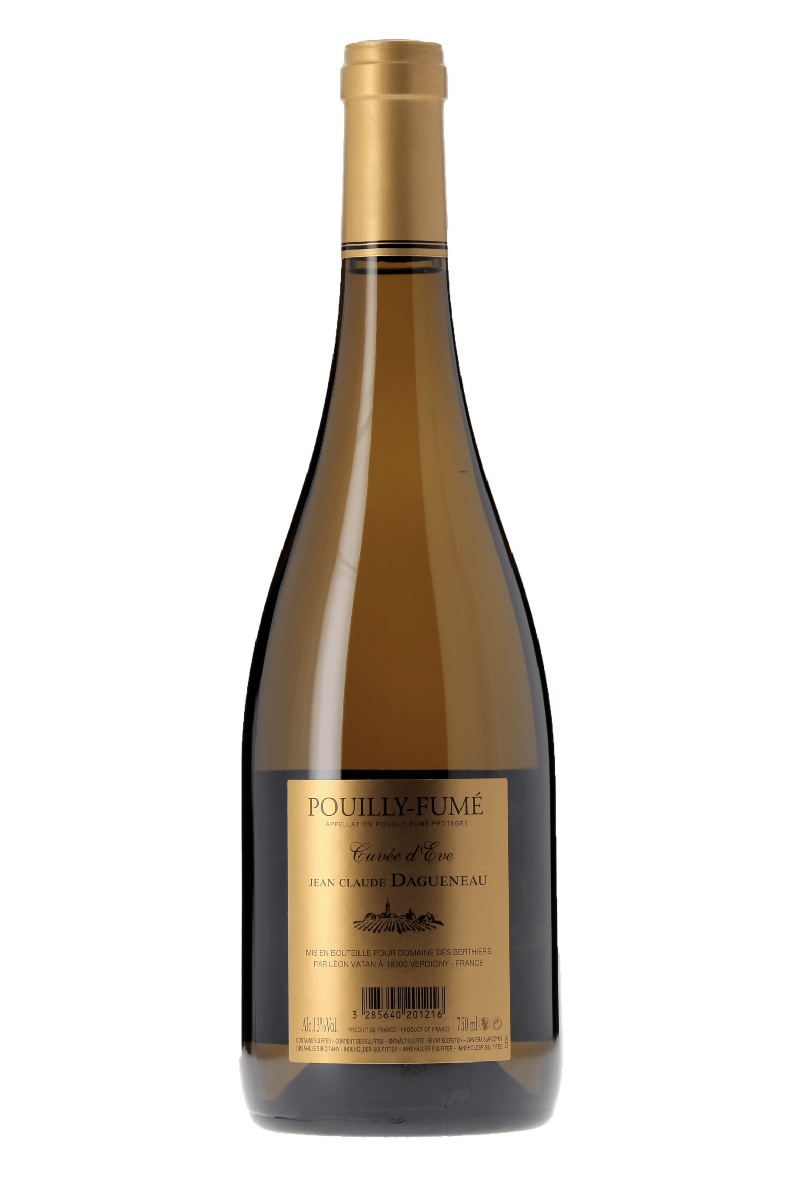 Pouilly-Fumé Cuvée d'Eve Domaine des Berthiers 2017 - frontbs