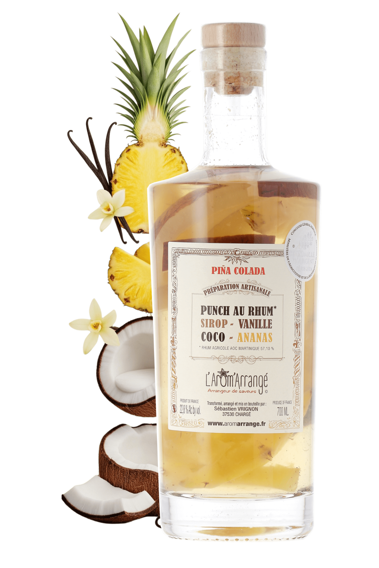PUNCH AU RHUM PINA COLADA - L’Arôm Arrangé - frontbs