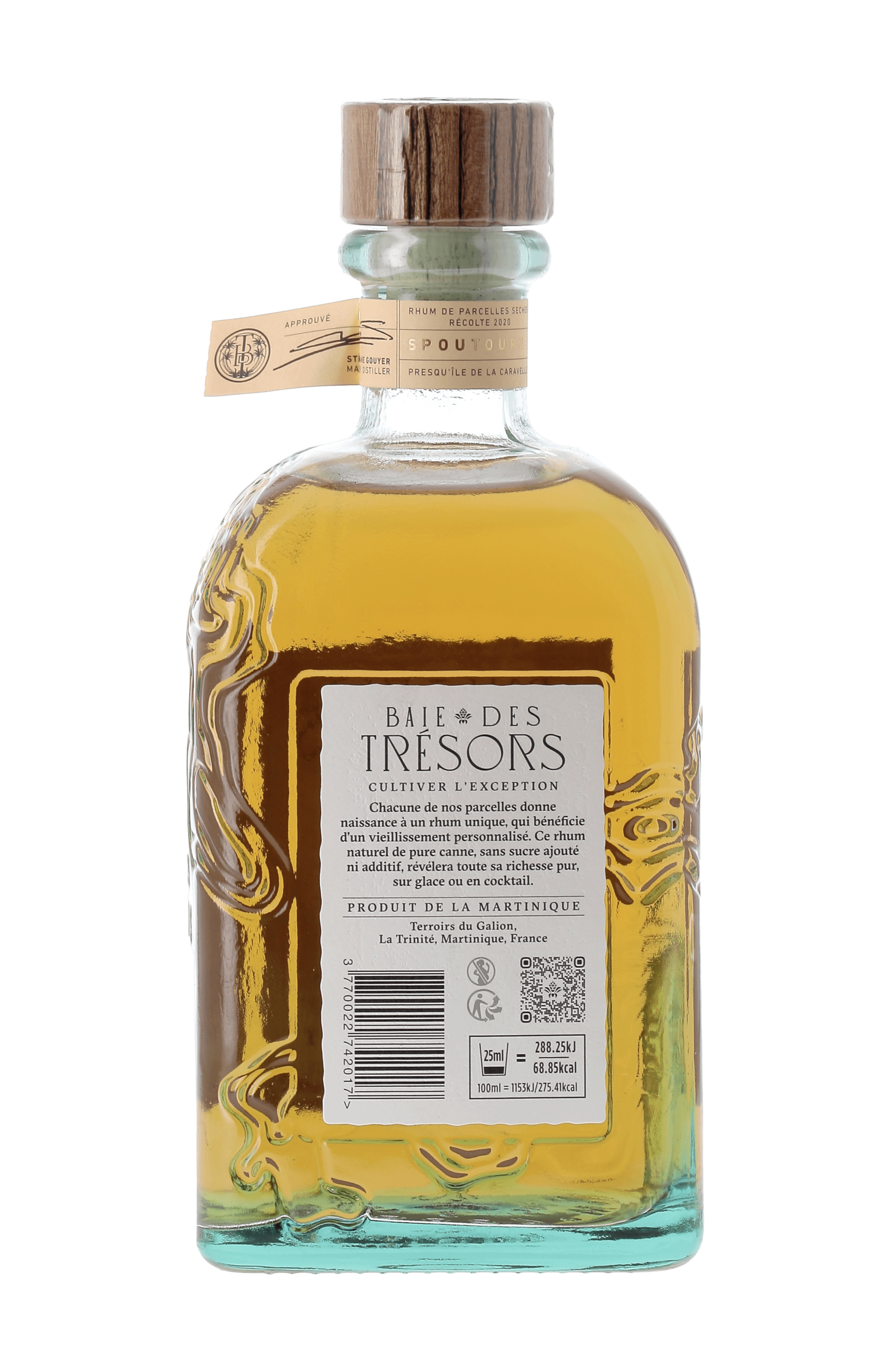 Rhum Fleurs du vent Baie des trésors 70cl - frontbs