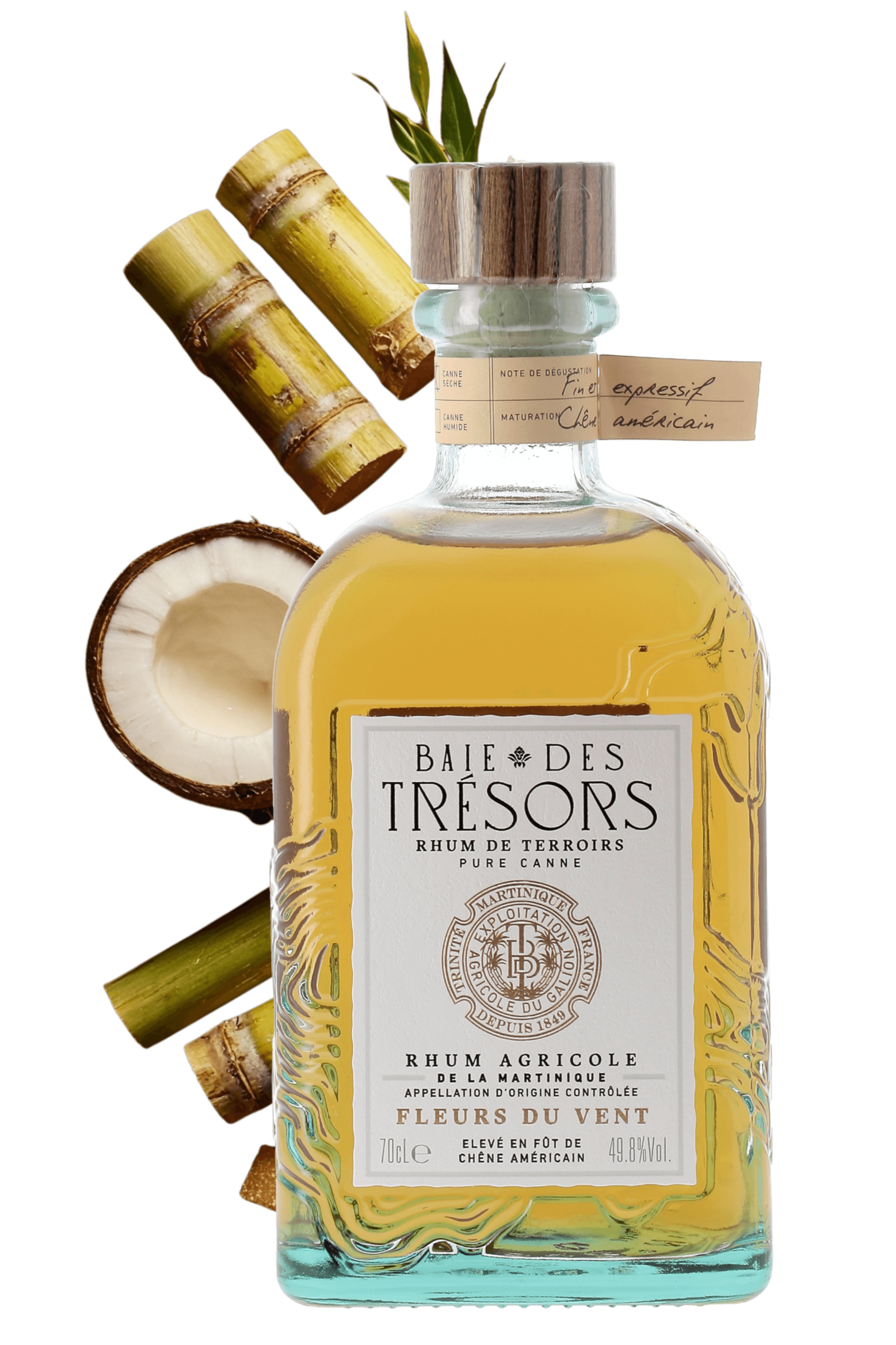 Rhum Fleurs du vent Baie des trésors 70cl - frontbs