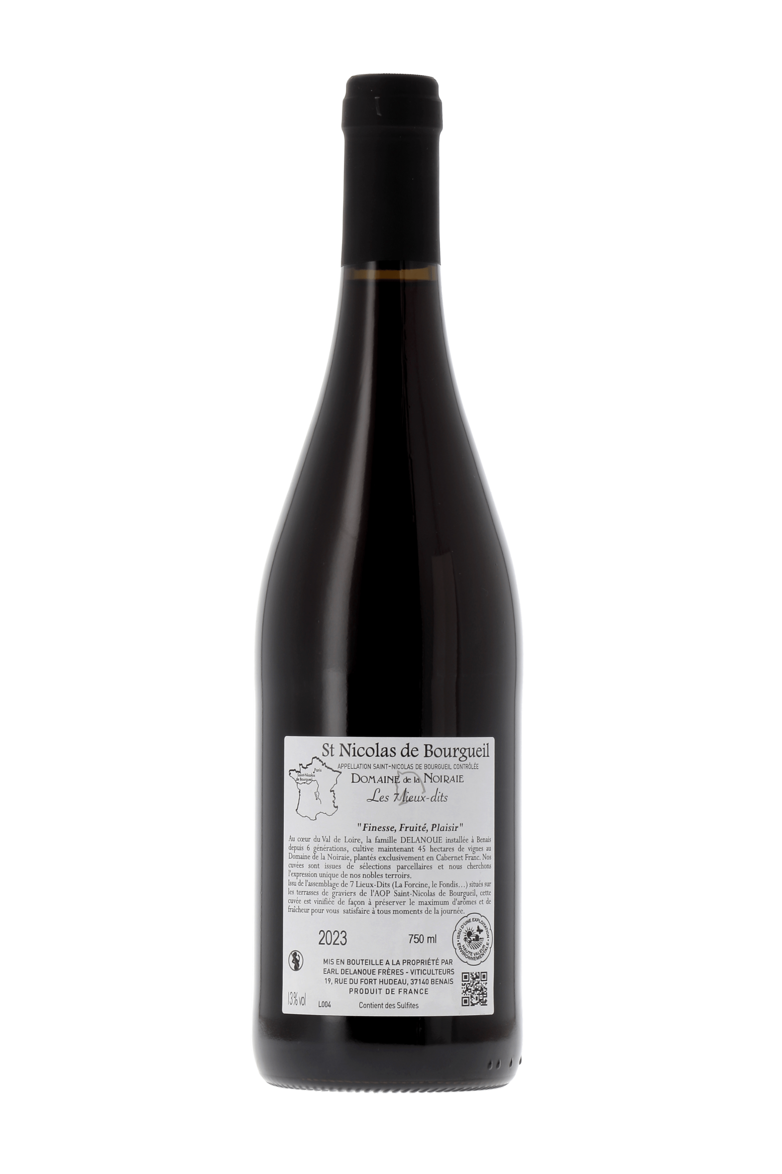 Saint-Nicolas-de-Bourgueil Les 7 Lieux-dits Domaine de la Noiraie 2023 - frontbs