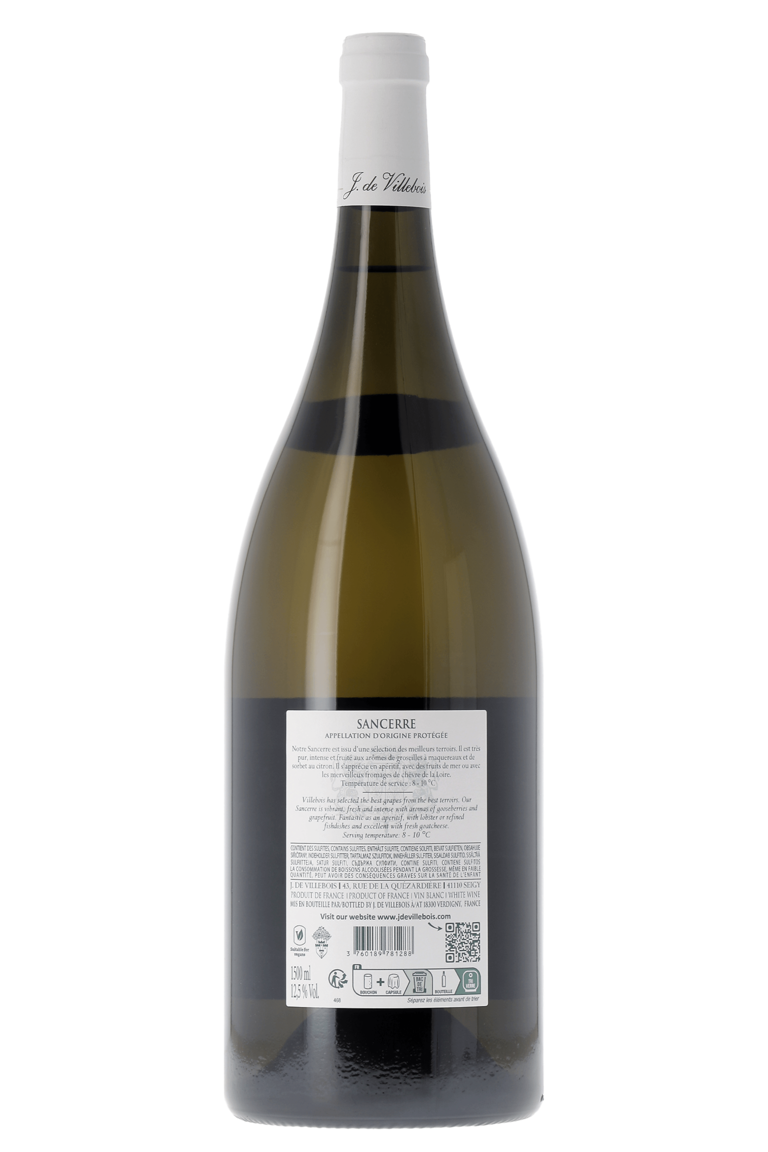 Sancerre J. de Villebois 2022 150cl - frontbs