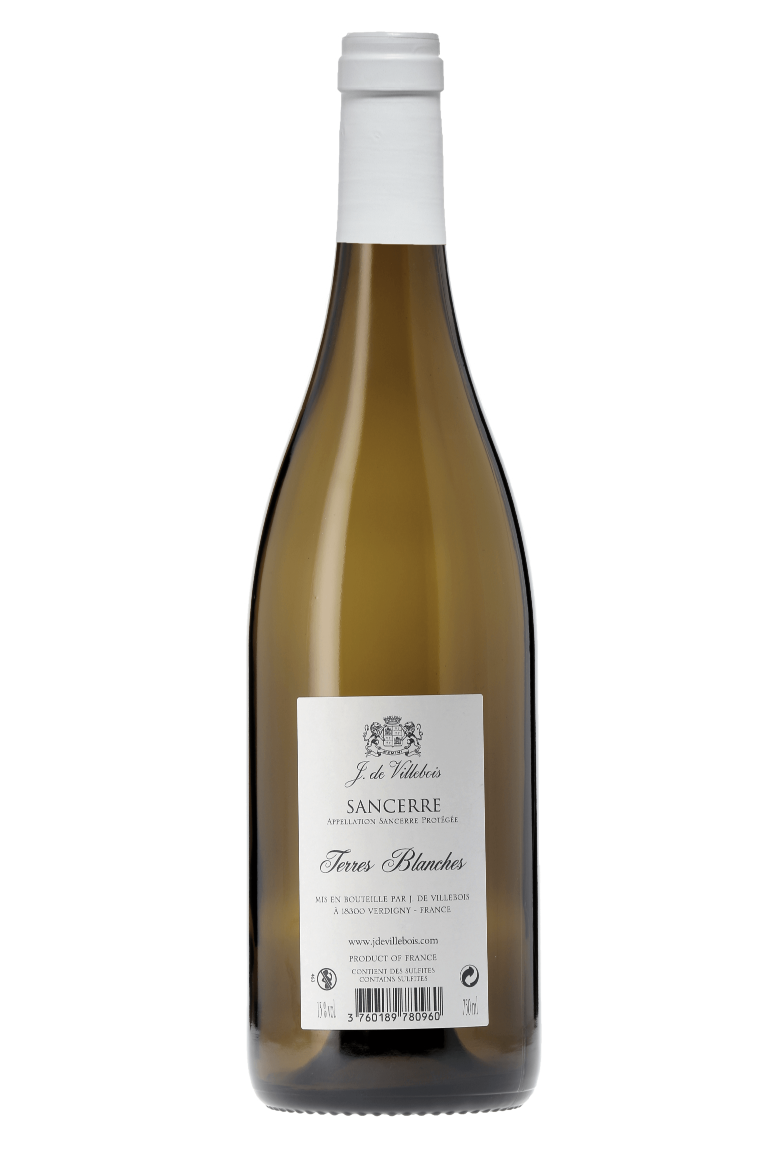Sancerre Les Terres Blanches J. de Villebois 2020 - frontbs