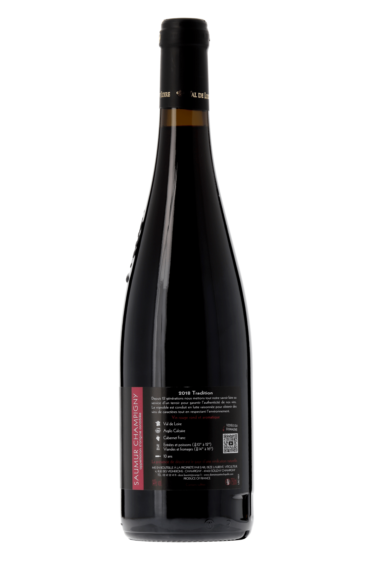 Saumur-Champigny Tradition Domaine de la Petite Chapelle 2018 - frontbs