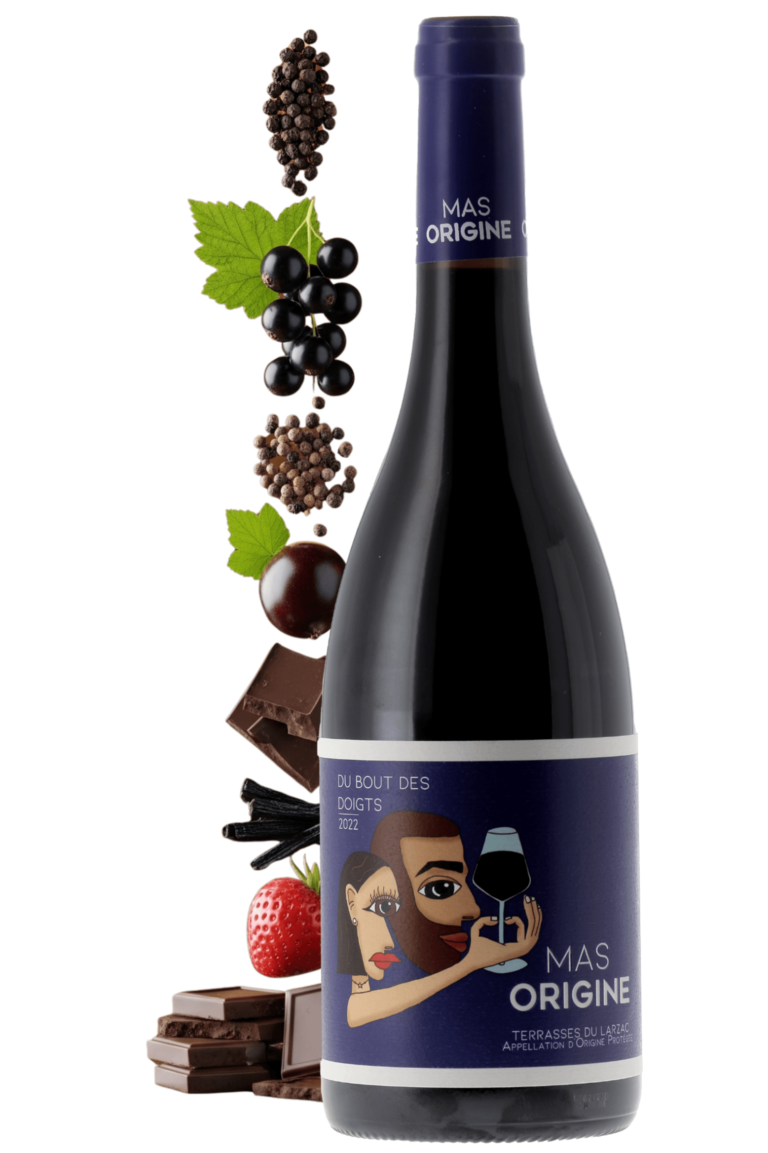 Terrasses du Larzac Du Bout des Doigts Mas Origine 2022 - frontbs