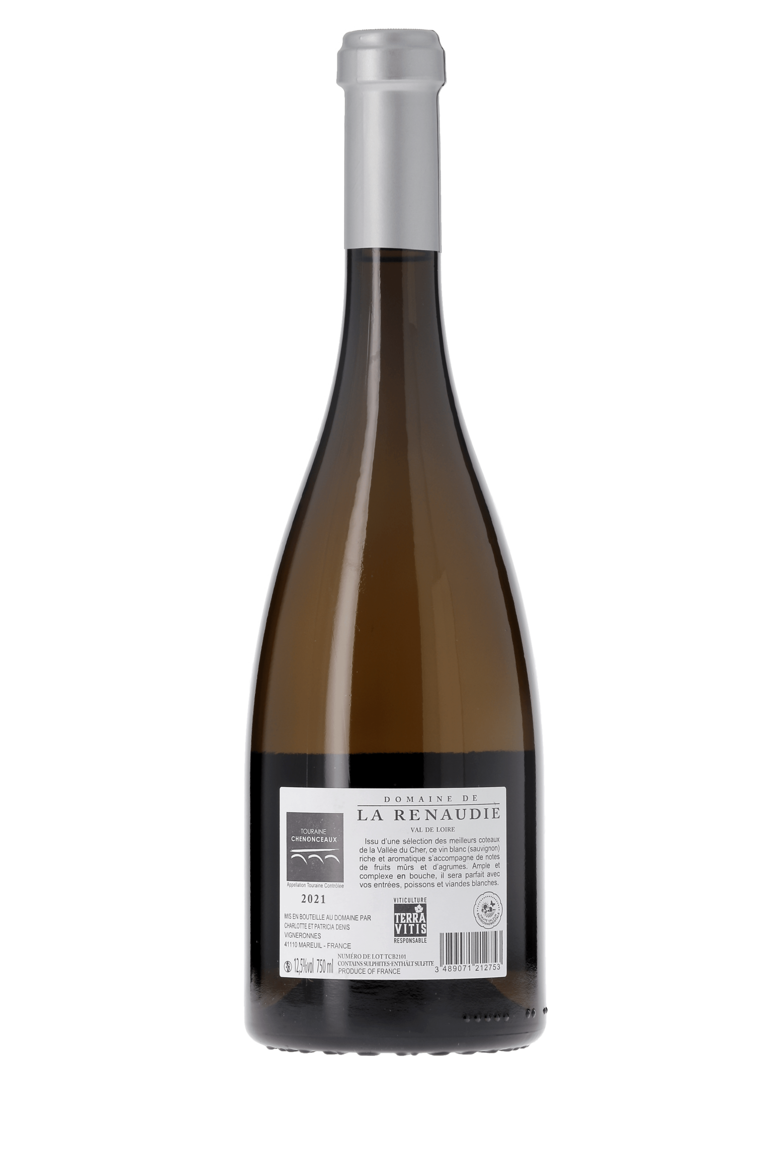 Touraine Chenonceaux Domaine De La Renaudie 2021 - frontbs