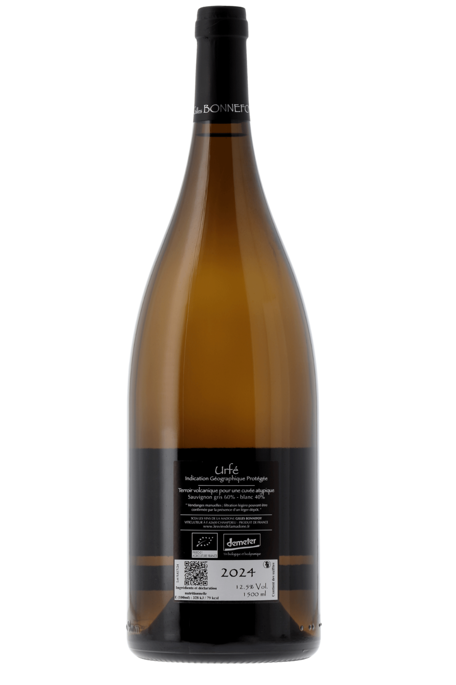 Urfé Sauvignon Gris et Blanc Les Vins de la Madone 2024 150cl - frontbs