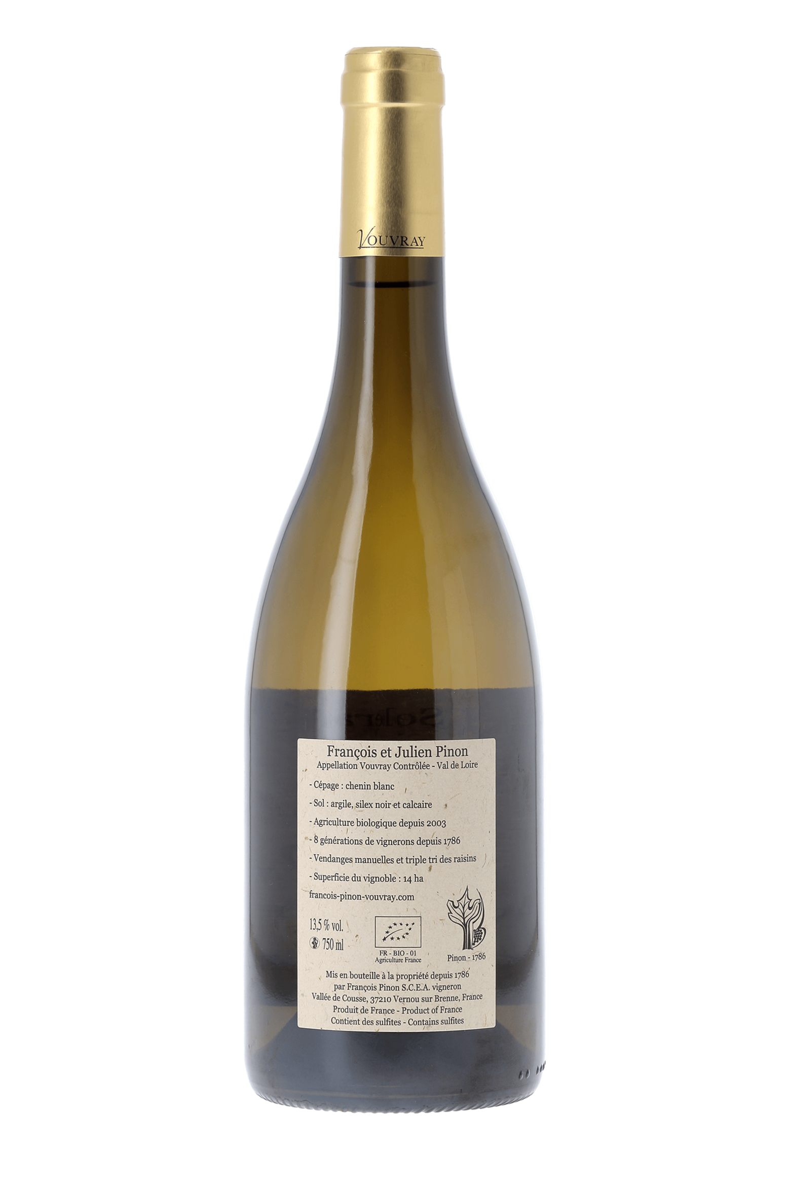 Vouvray Solera Domaine François & Julien Pinon - frontbs