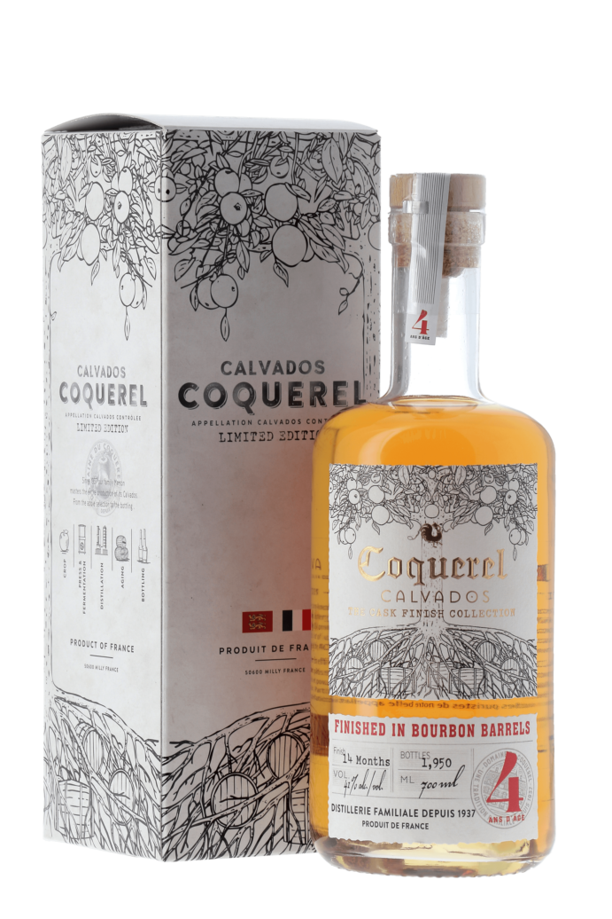 CALVADOS 4 ans Finition Bourbon - Domaine du Coquerel - frontbs