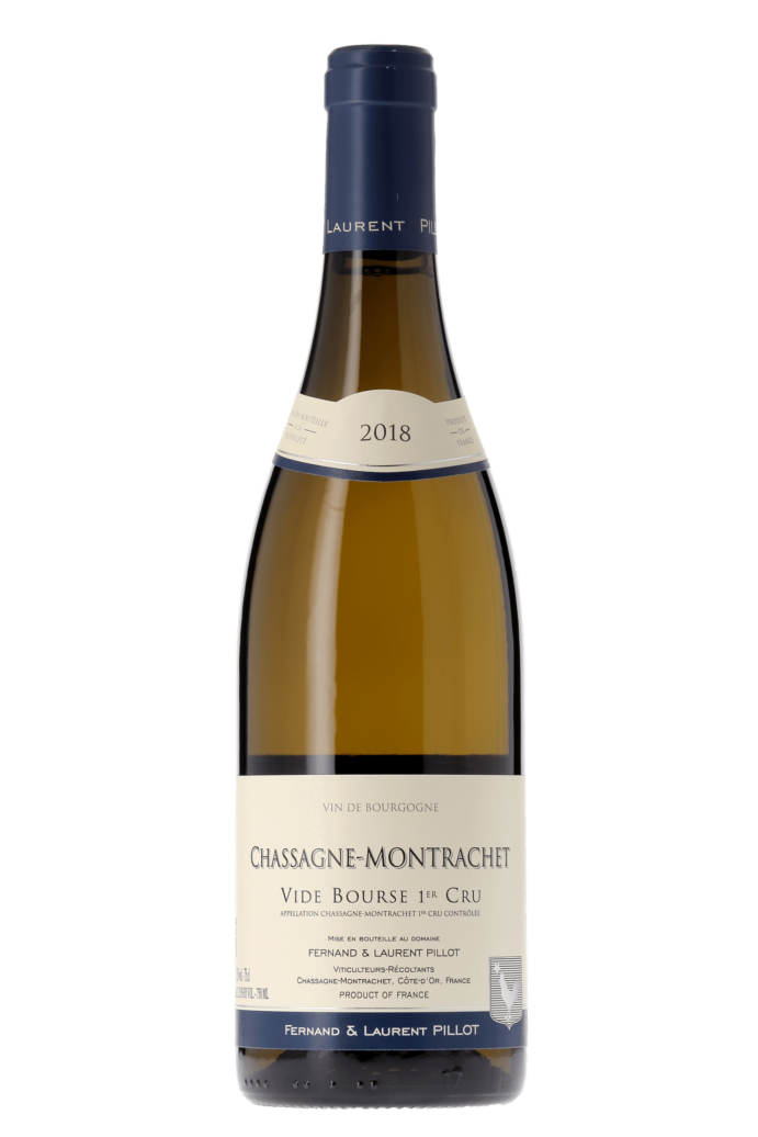 Chassagne-Montrachet Premier Cru Vide Bourse Domaine Fernand et Laurent Pillot 2018 - frontbs
