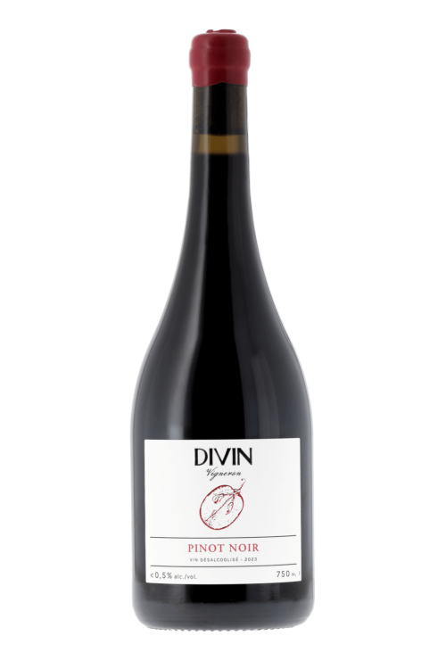 Divin Vigneron Pinot noir désalcoolisé Divin Nolow 2023 - frontbs