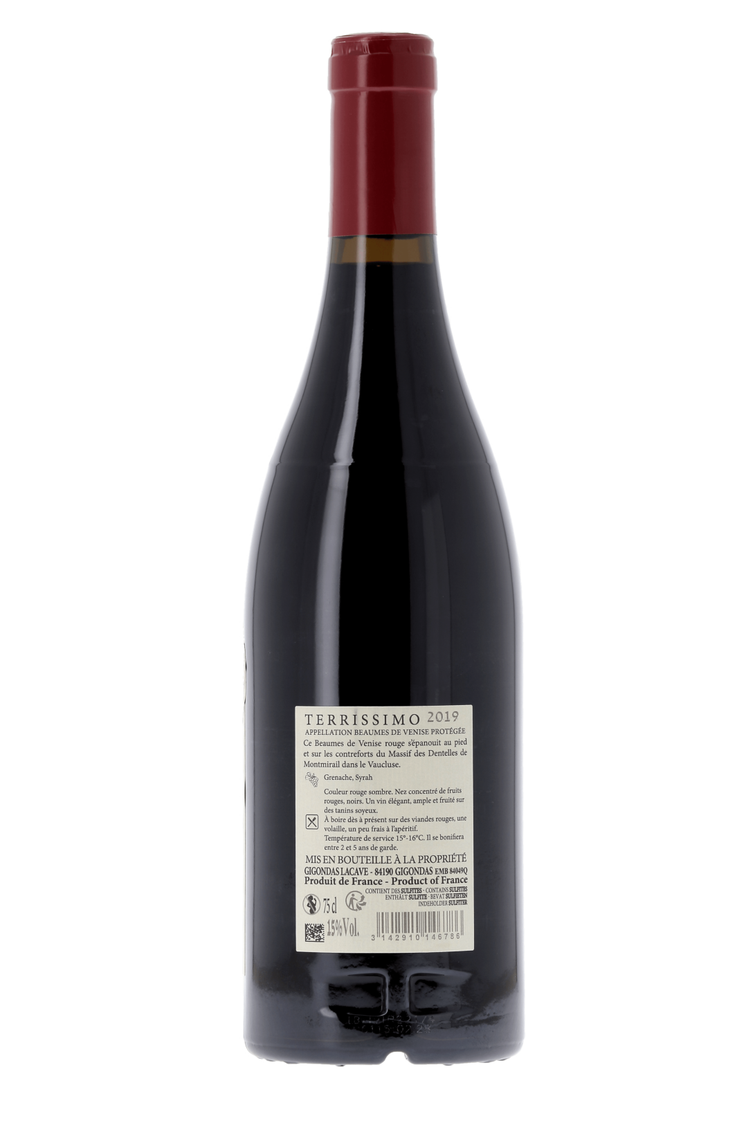 Beaumes de Venise Terrissimo Cave de Gigondas 2019 - frontbs