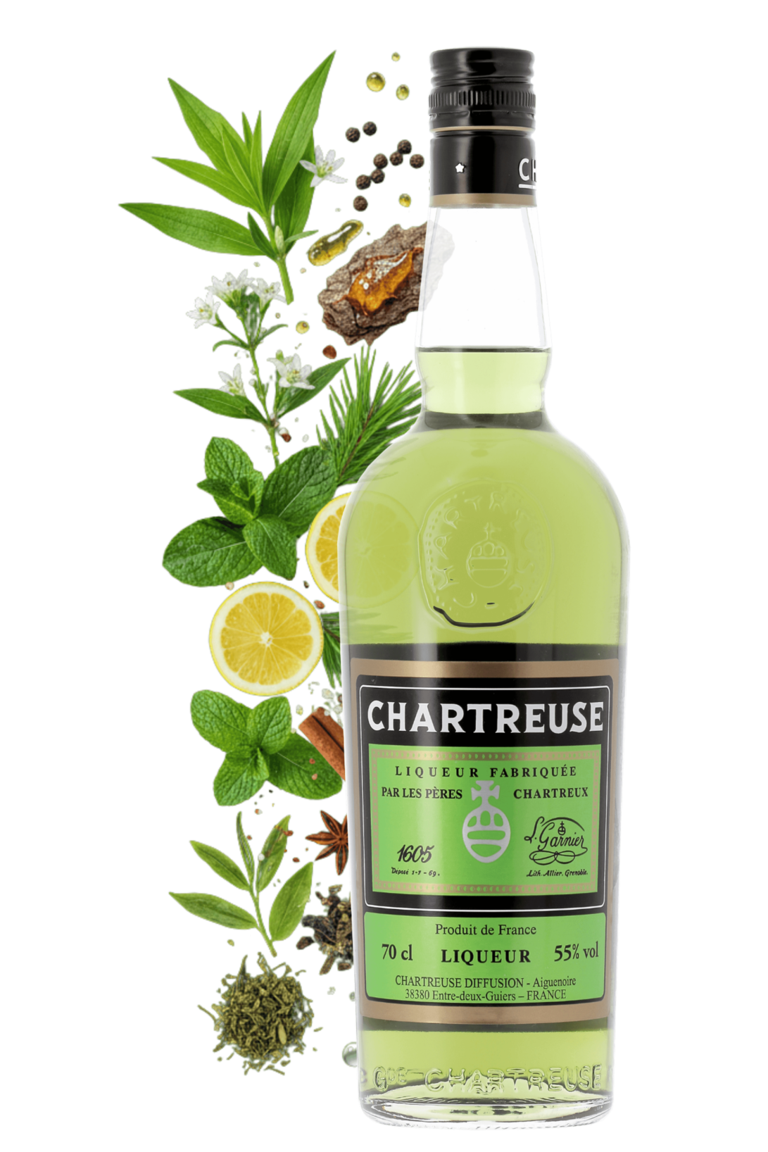 Chartreuse Verte Chartreuse Difusion 70cl - frontbs