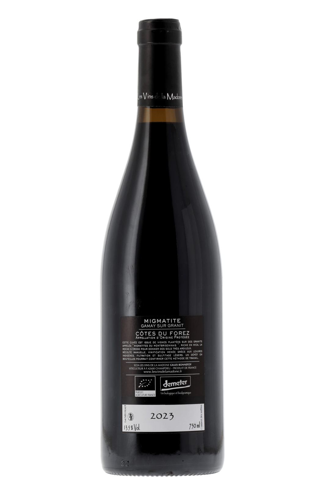 Côtes du Forez Migmatite Les Vins de la Madone 2023 - frontbs