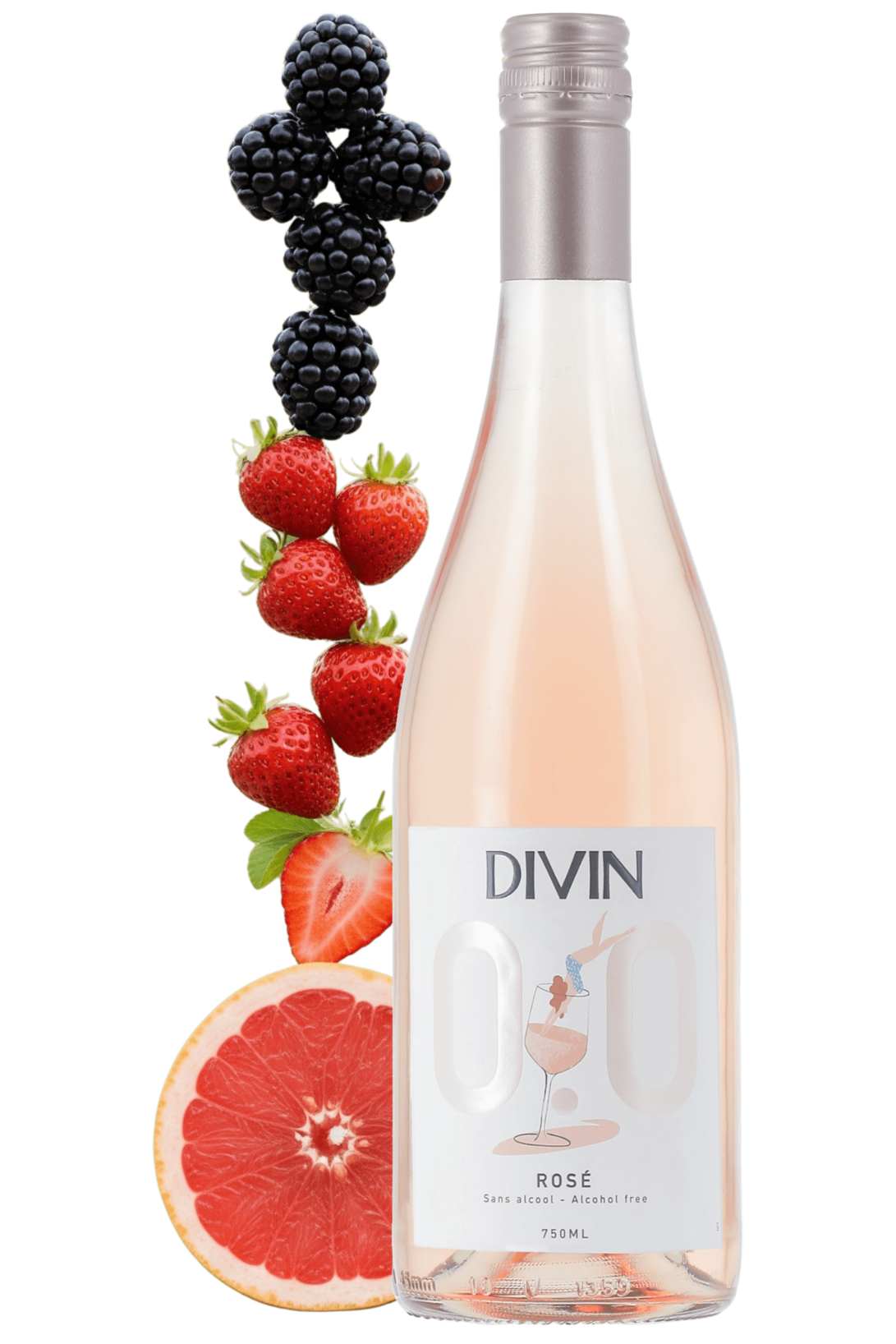 Divin Origine Rosé 0.0% Divin Nolow NM - frontbs