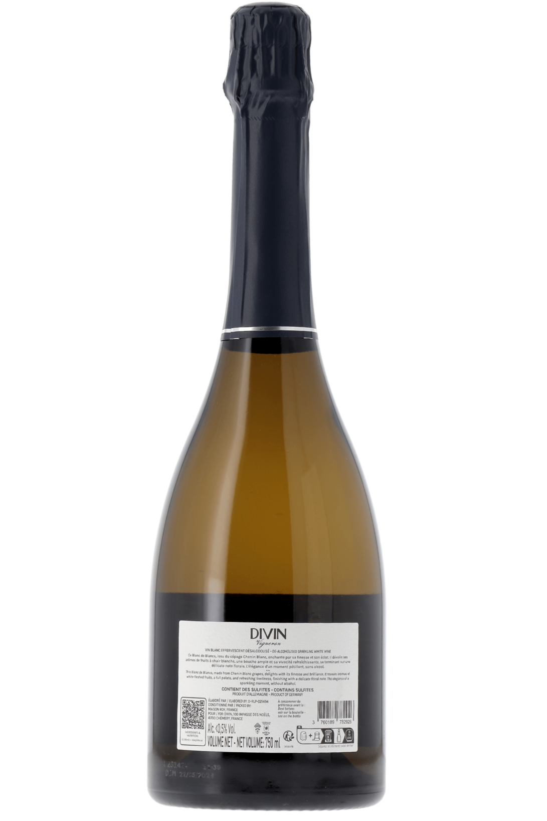 Divin Vigneron Blanc de Blancs Chenin Divin NM - frontbs