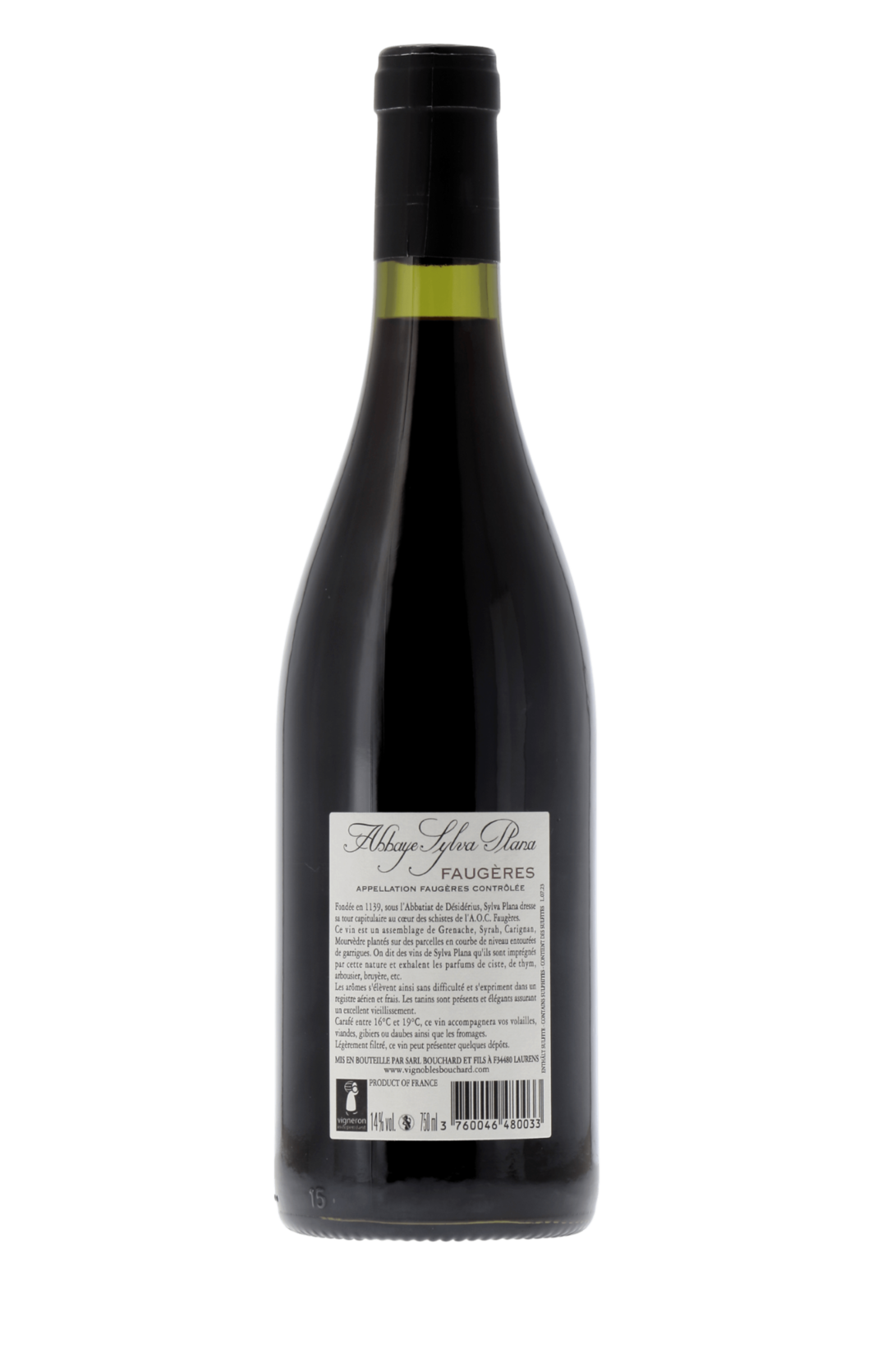 Faugères La Closeraie Abbaye Sylva Plana 2023 - frontbs